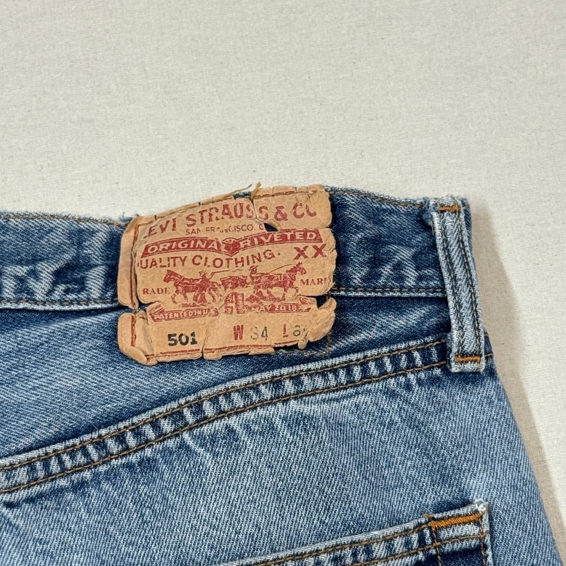 32inch) 리바이스 501 버튼플라이 데님 청바지 Korea 상품이미지3