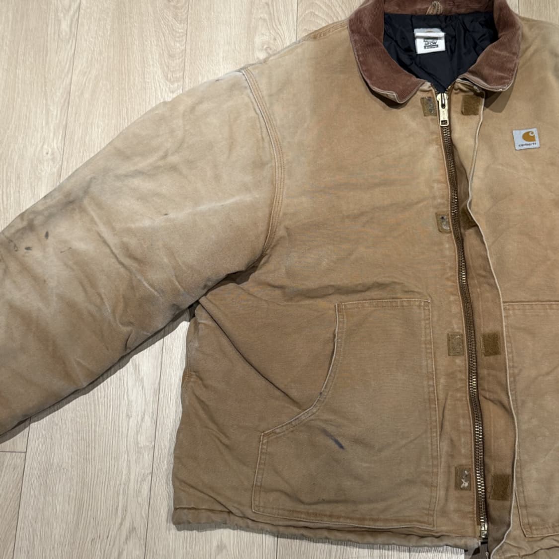 칼하트 아크틱 자켓 J02 워크 자켓 덕 캔버스 쉘 퀼팅 라이닝 상품이미지3