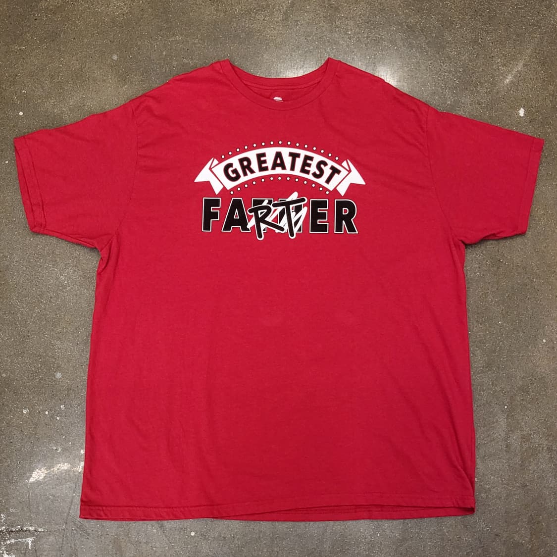 레드 Greatest Farter 프린팅 티셔츠 상품이미지1