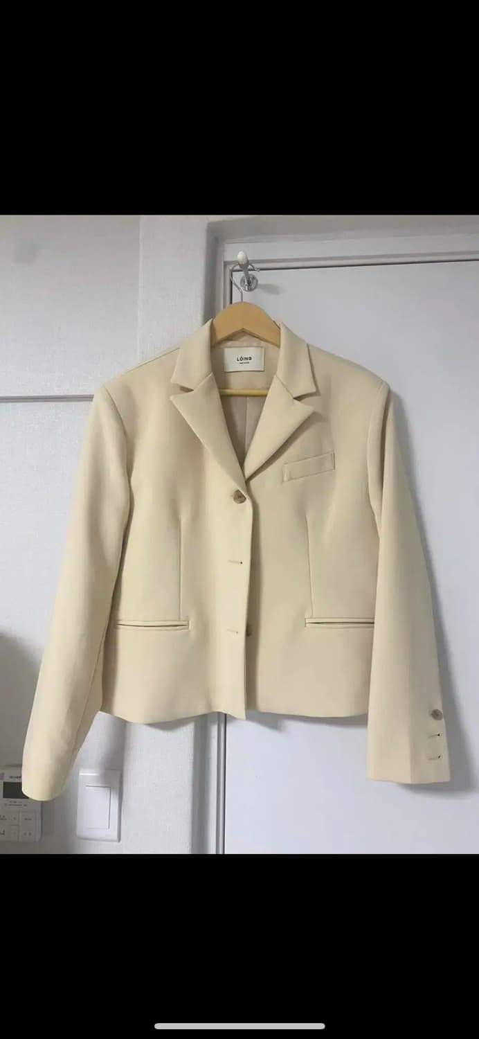 버터색 숏 자켓 상품이미지1