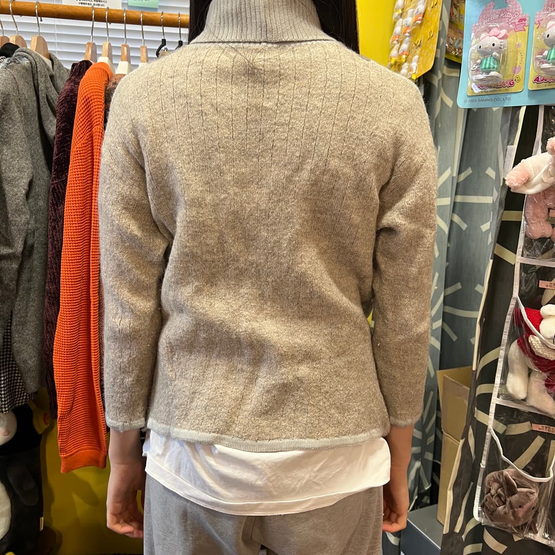 [Japanese Vintage] 7부 언발란스 터틀넥니트 상품이미지4