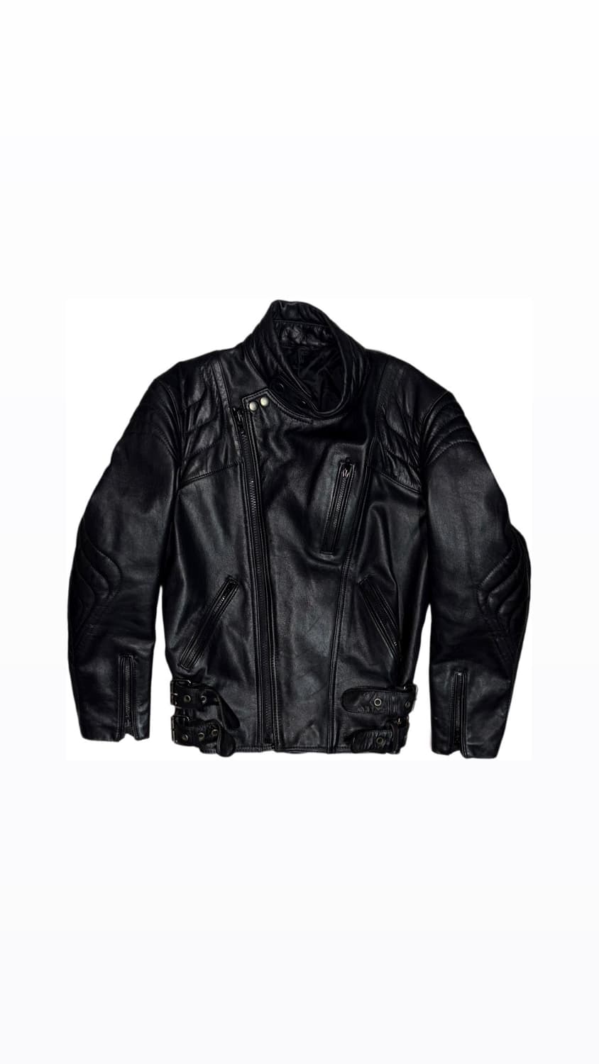 Real Leather Biker Jacket 상품이미지1