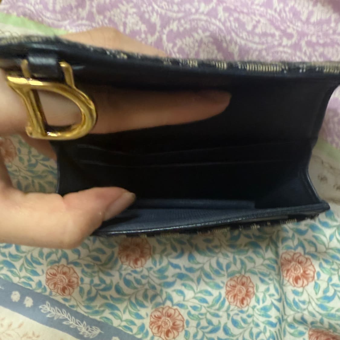 디올 오블리크 새들 카드지갑 상품이미지4