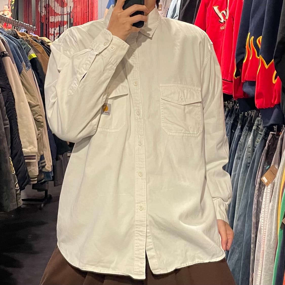 [IM] carhartt 칼하트 화이트 긴팔셔츠 상품이미지5