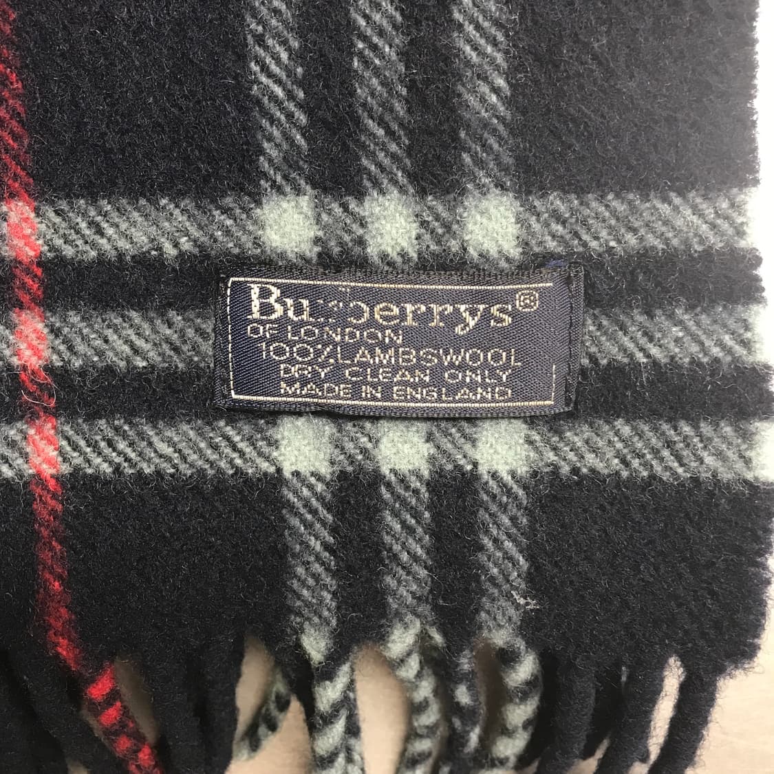 버버리 정품 램스울 머플러 네이비 상품이미지3