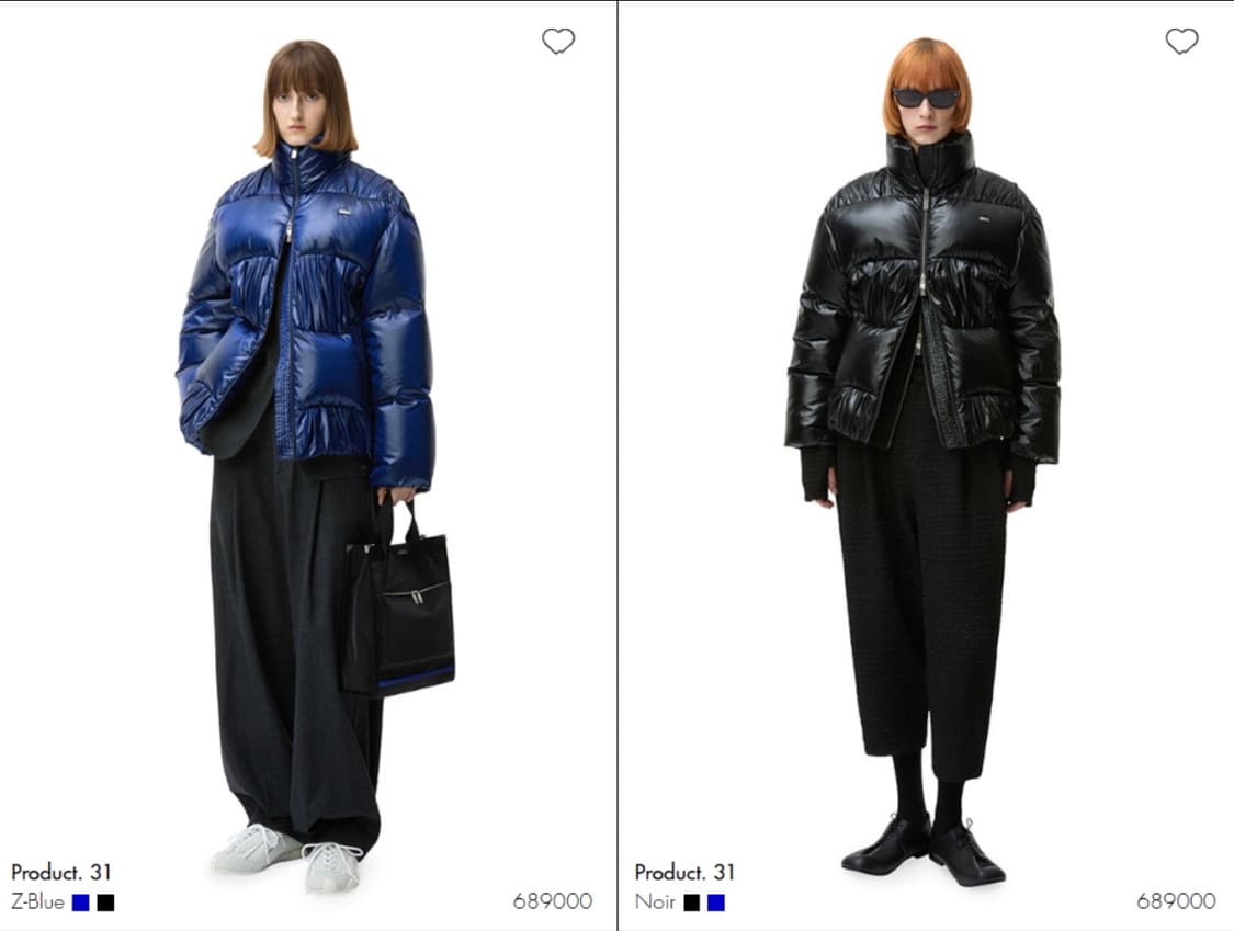 아더에러 product31 패딩xl 블루 상품이미지1