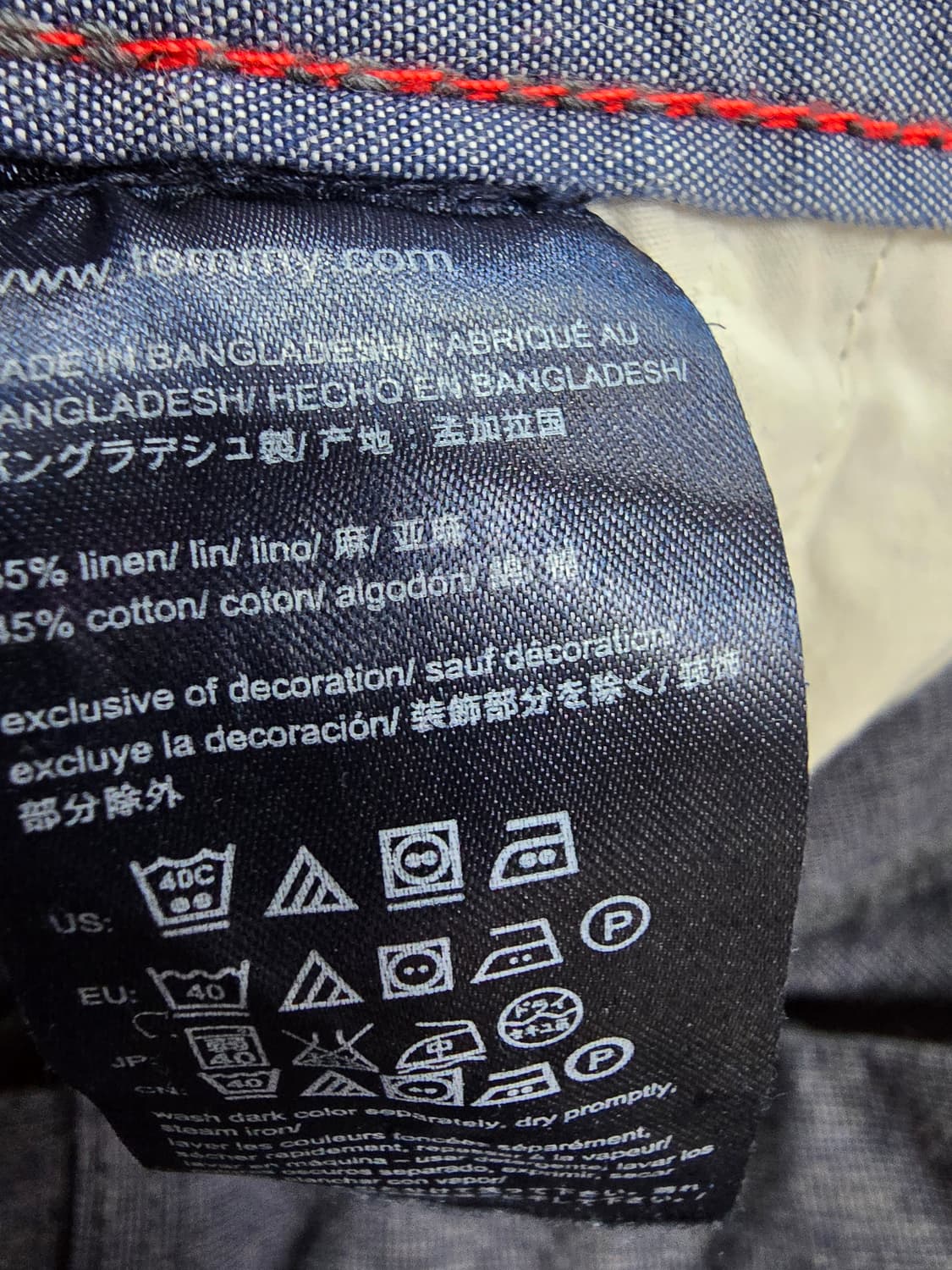 타미힐피거 네이비 면바지 (1921) 상품이미지4