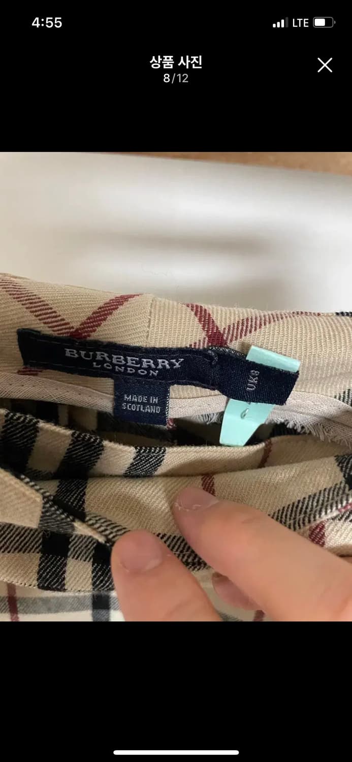 BURBERRY 버버리 정품 체크 플리츠 랩스커트 골프웨어 골프치마 상품이미지6