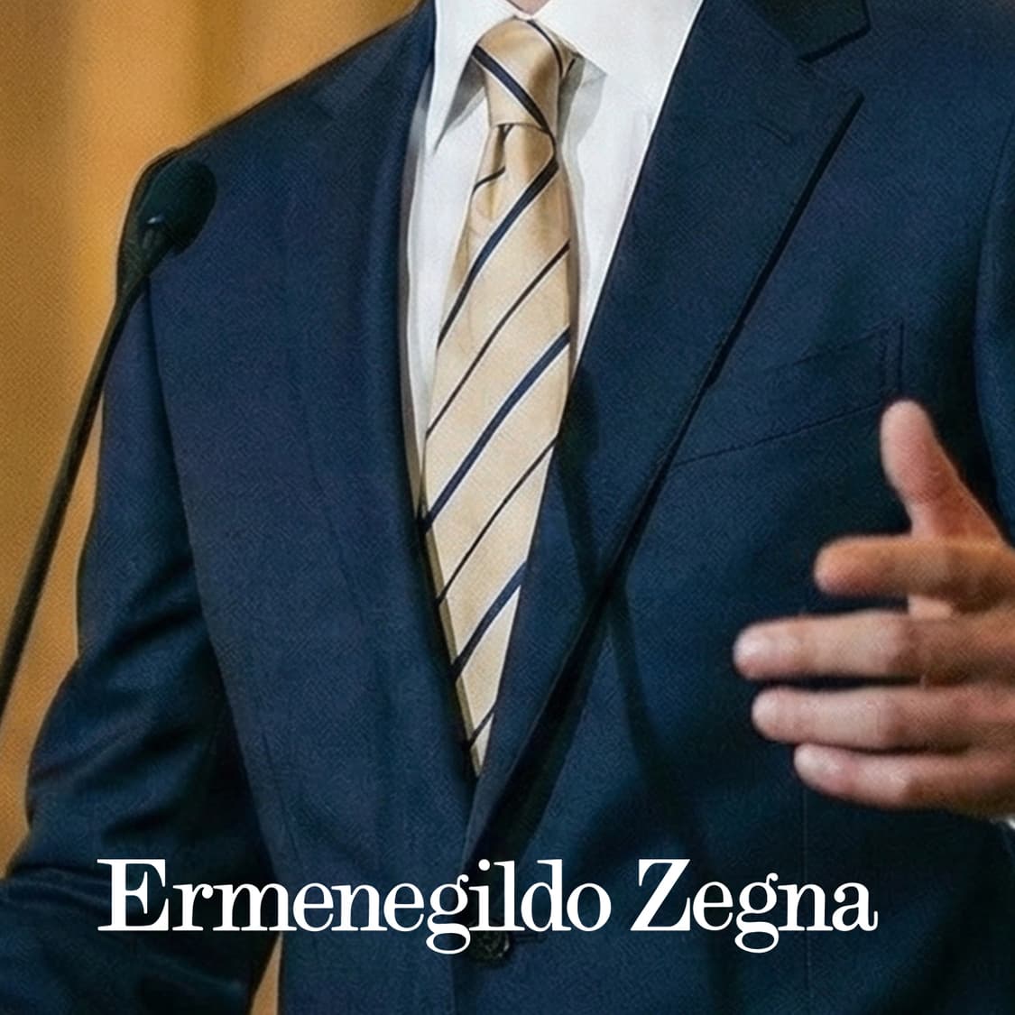 제냐 실크 베이지 스트라이프 넥타이 9.3cm A등급 A19600
 상품이미지1