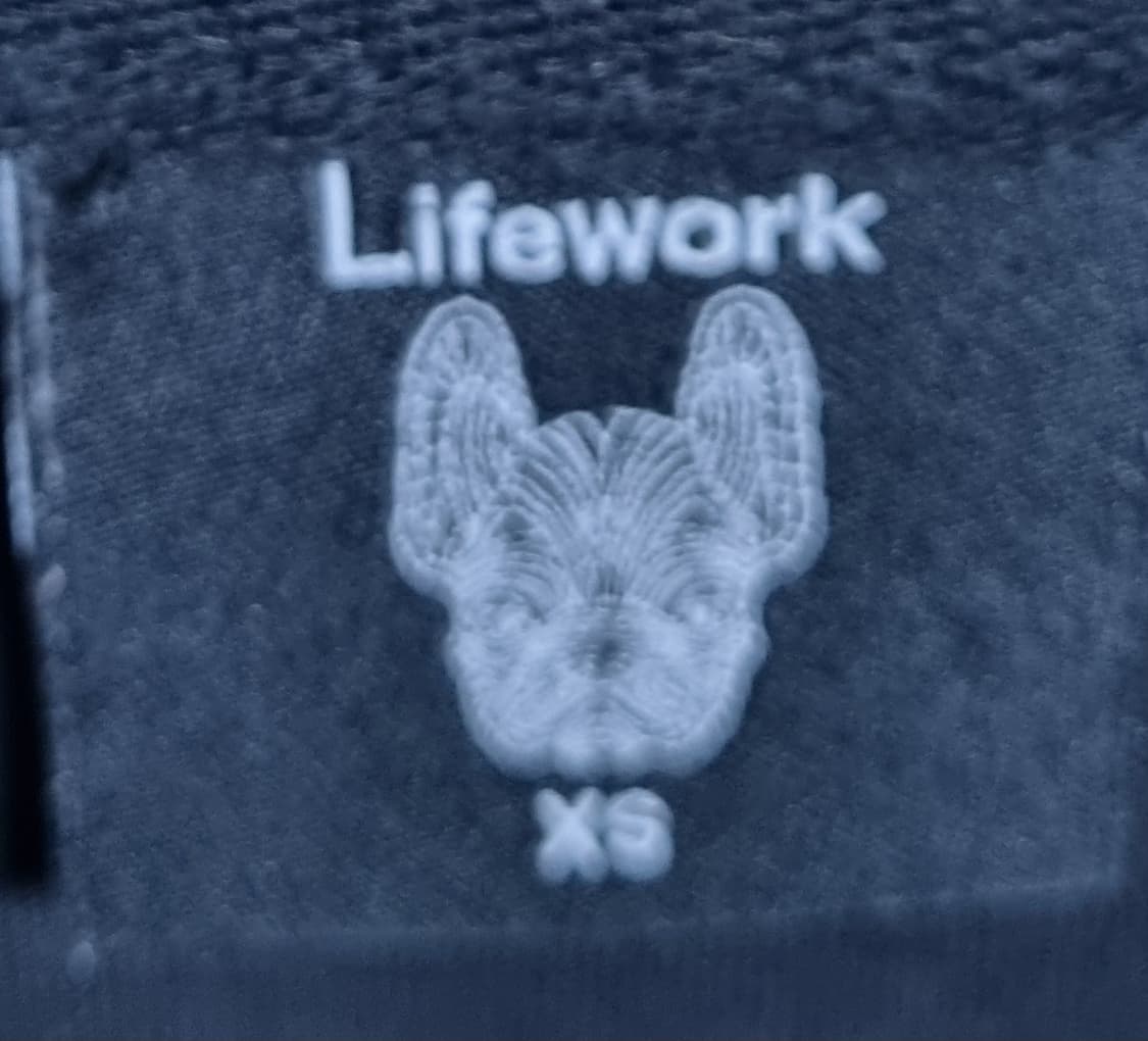 오버핏 XS ) 라이프워크 블랙 반팔티 상품이미지3