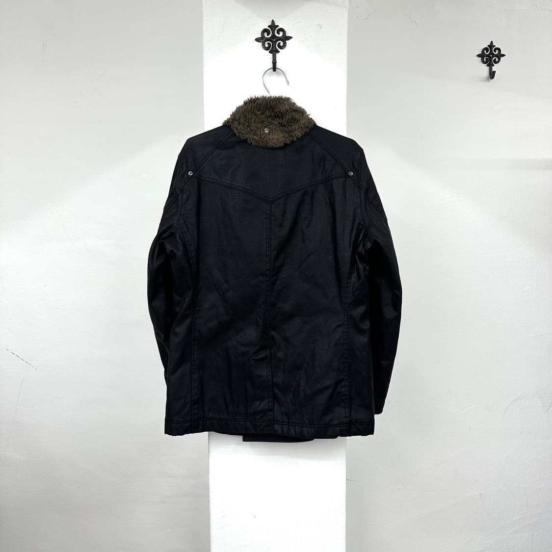 Coated fur rider jacket 상품이미지6