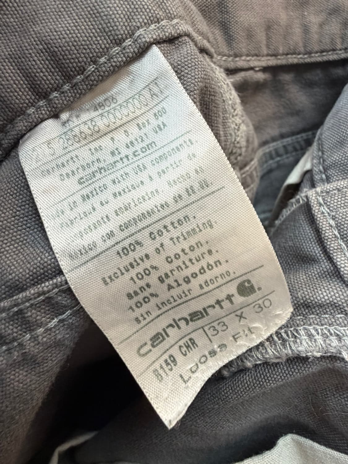 칼하트 싱글 카펜터 워크 팬츠  상품이미지7