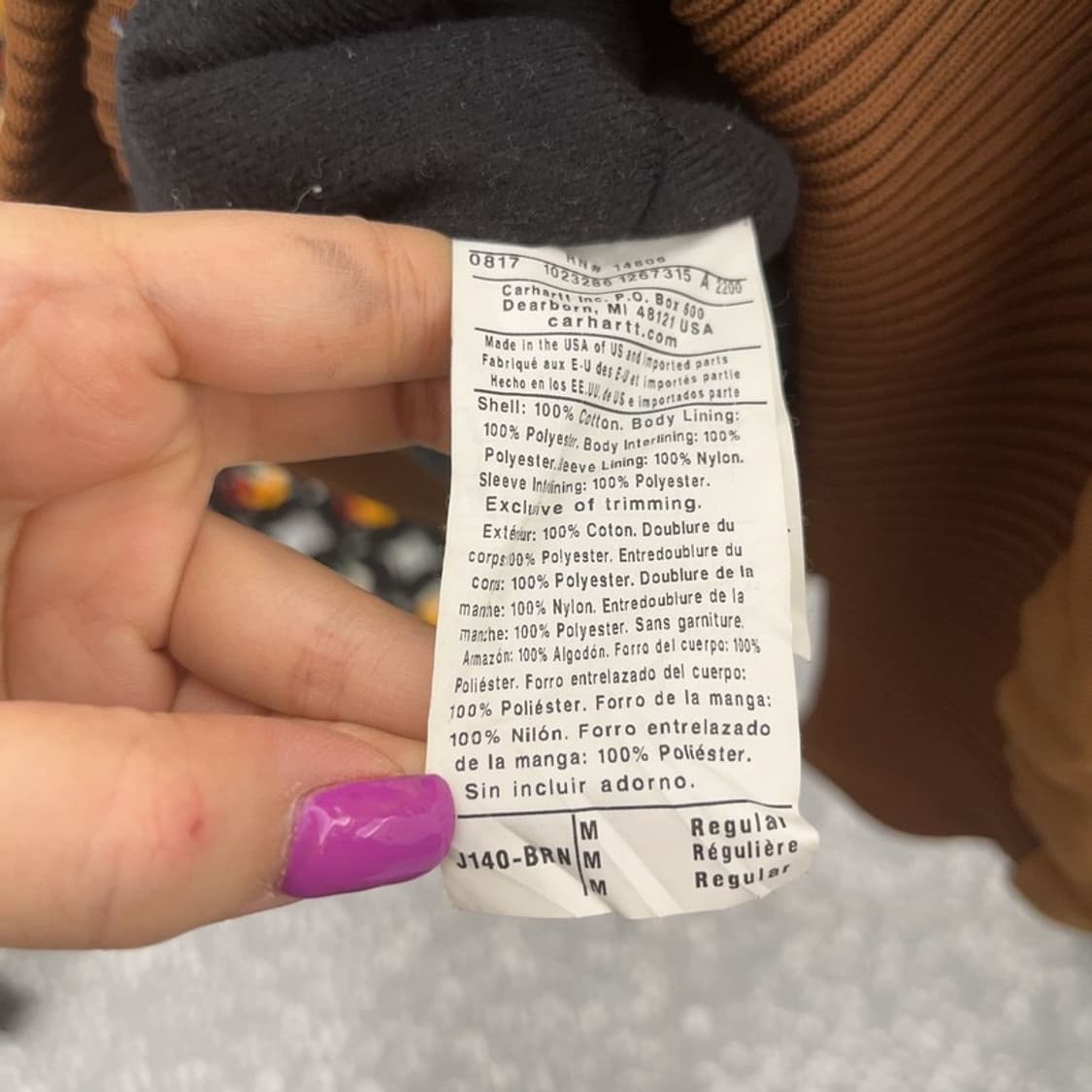 칼하트 올드스쿨 덕액티브 후드 워크 자켓 M C06687 상품이미지6