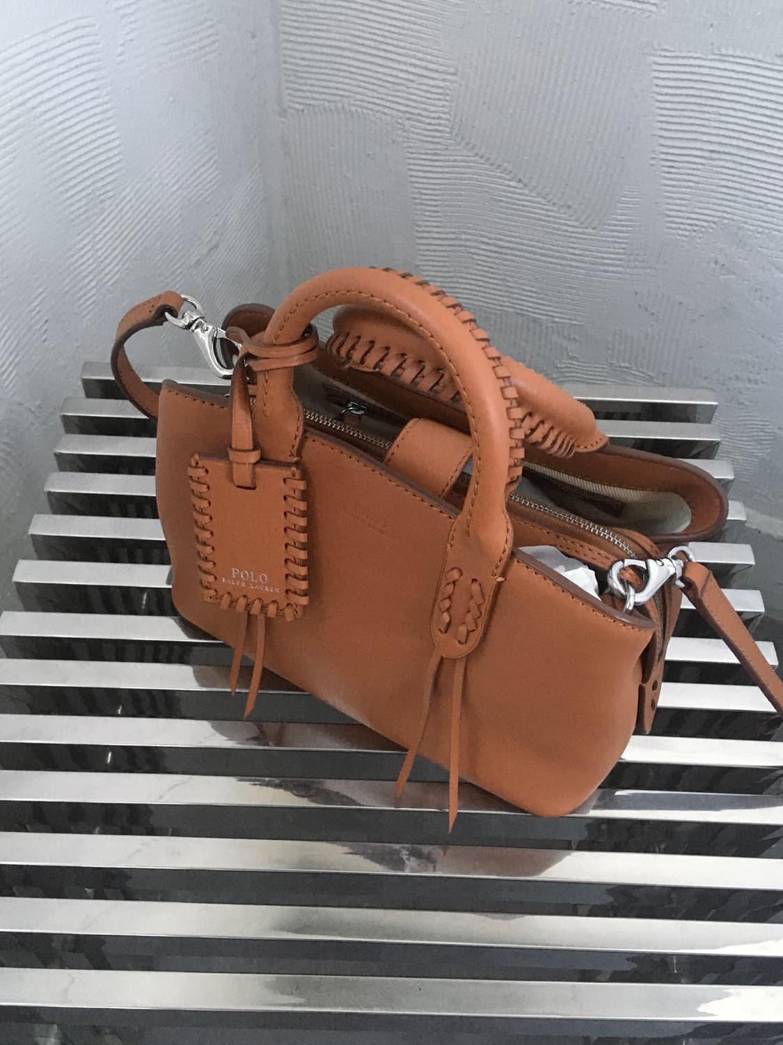 Polo 폴로 랄프로렌 우먼  탠 컬러  2way 백 상품이미지1