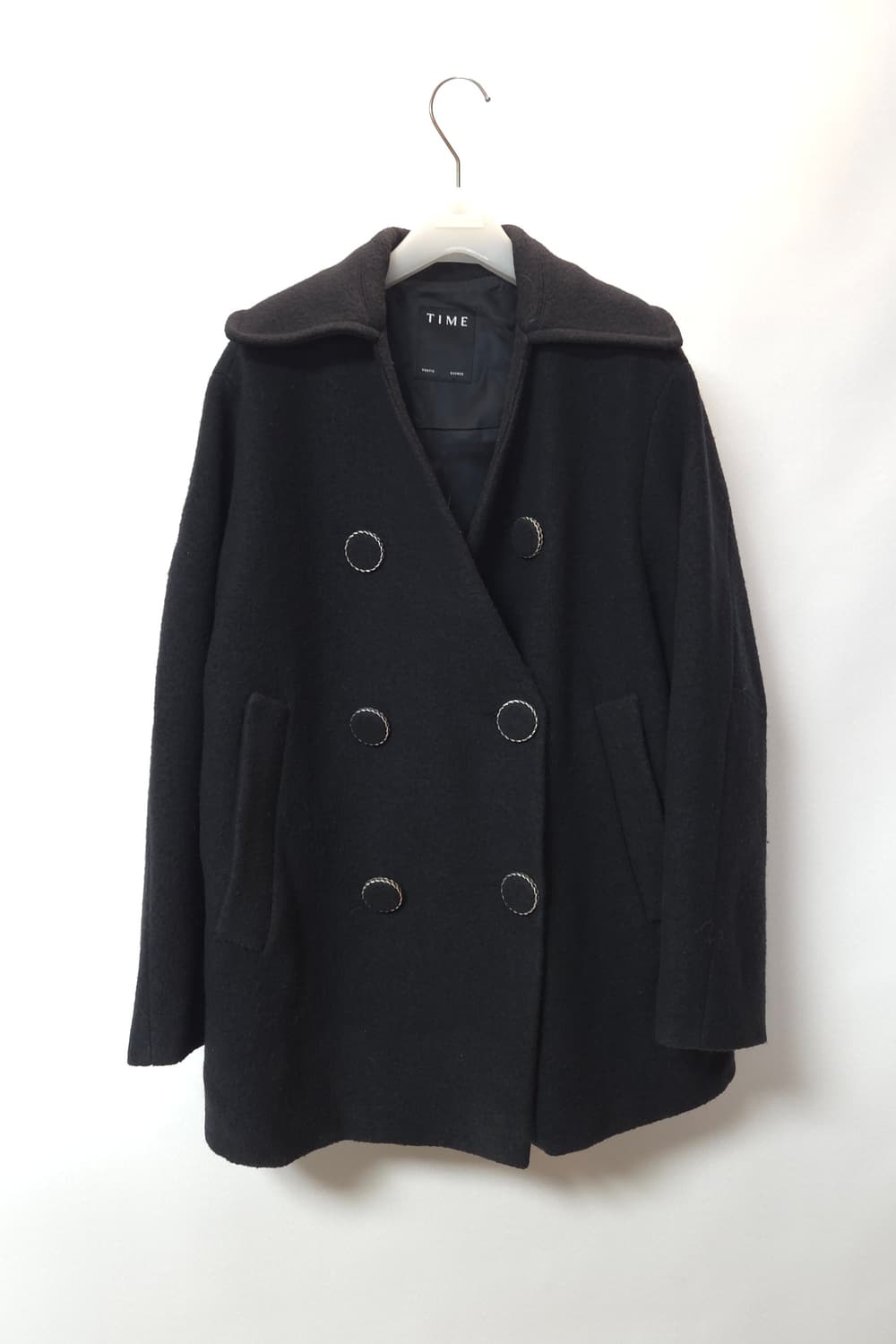 한섬 타임 2021 더블 브레스트 이태리 울코트  F 사이즈 상품이미지1