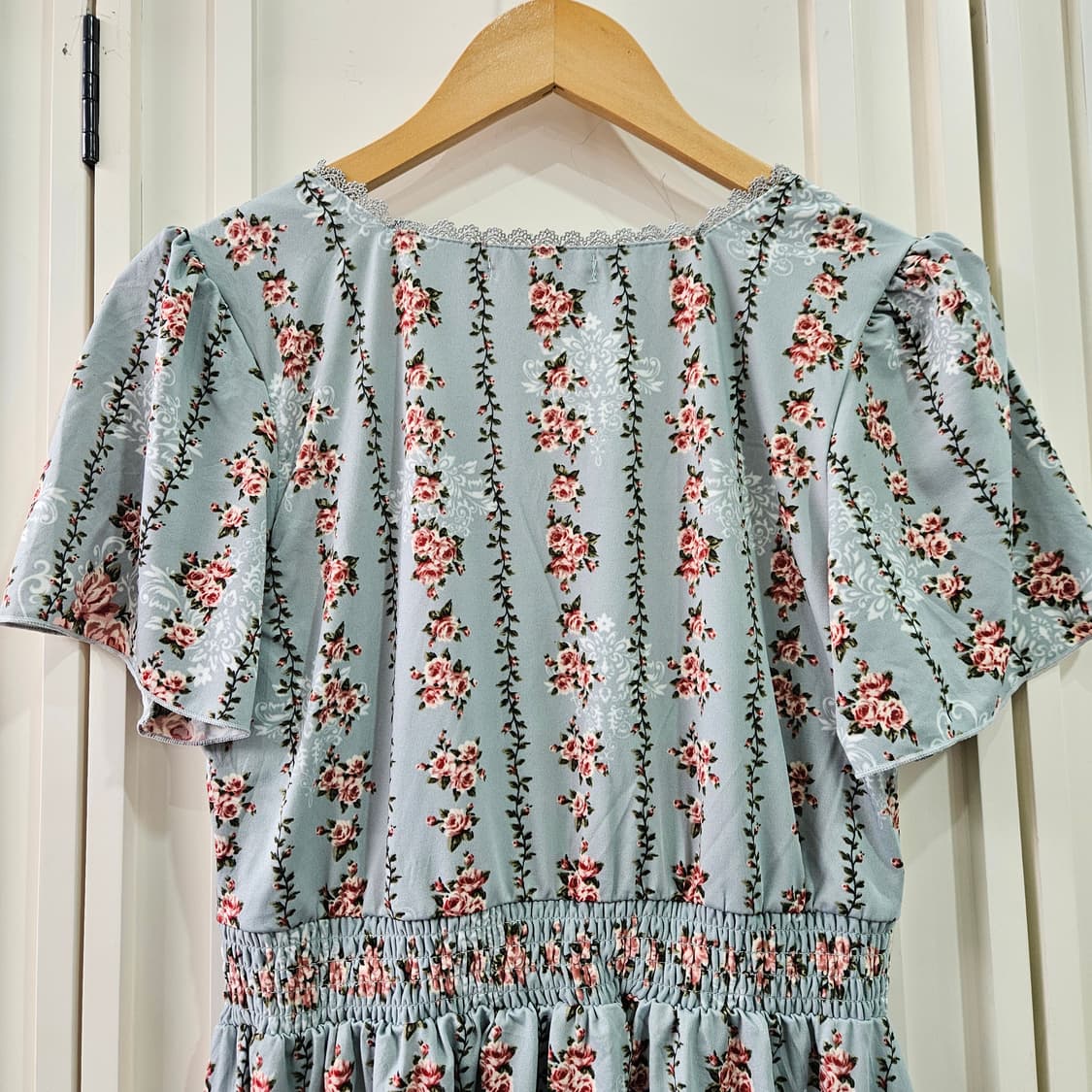 엑시즈팜 (axes femme) 파스텔블루 로즈 원피스 상품이미지7