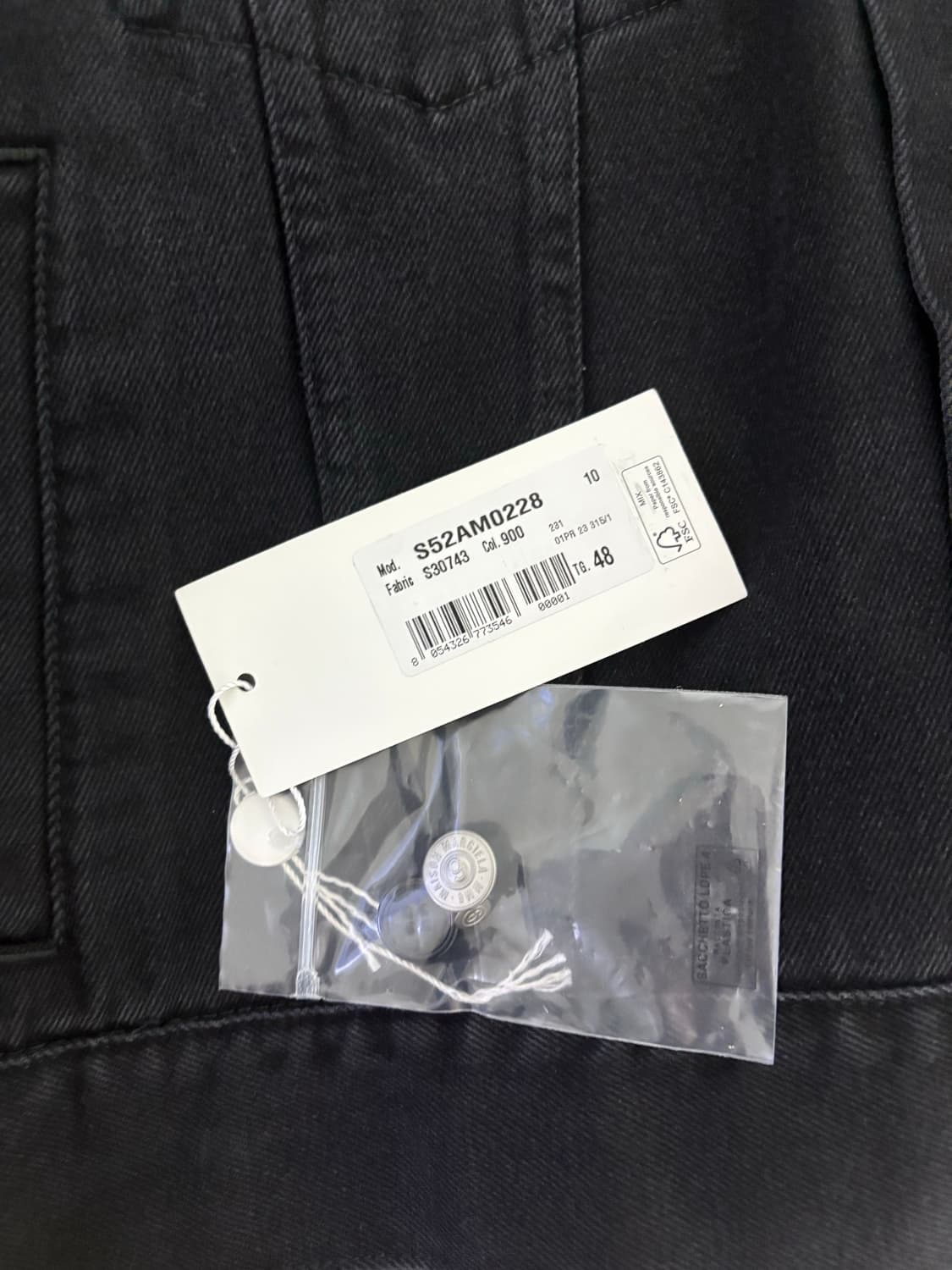 마르지엘라 MM6 블랙 데님 자켓 상품이미지5