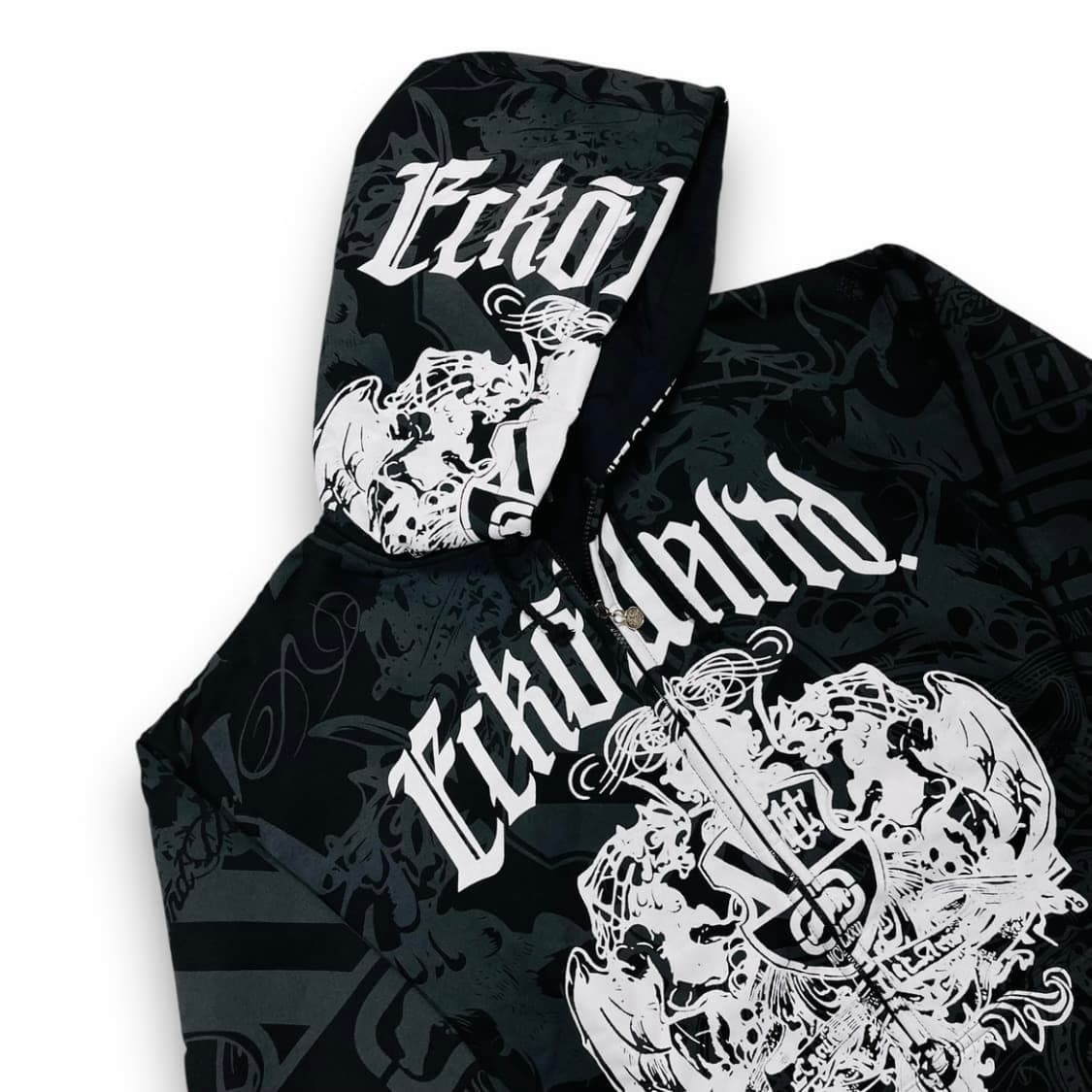펑크 에코 언리미티드 트라이벌 타투 후디 집업 상품이미지2