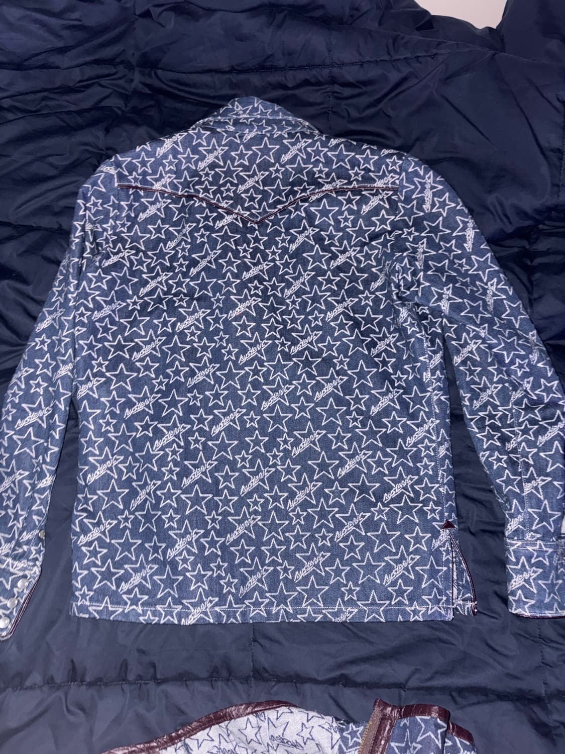 히스테릭글래머 90s 아카이브 스타패턴 셔츠 스커트 셋업 상품이미지2