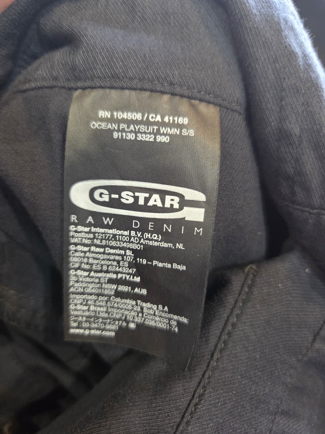 G-Star RAW 블랙 점프수트 쓰리쿼터(S) 상품이미지7