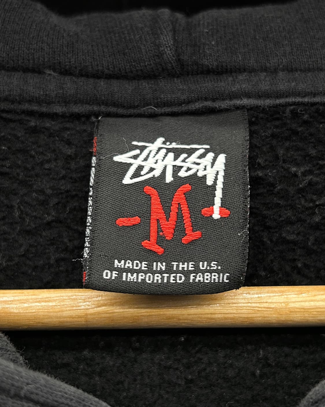 스투시 X 카파 시그마 00s  크라운 스웻 후드집업 블랙  상품이미지8