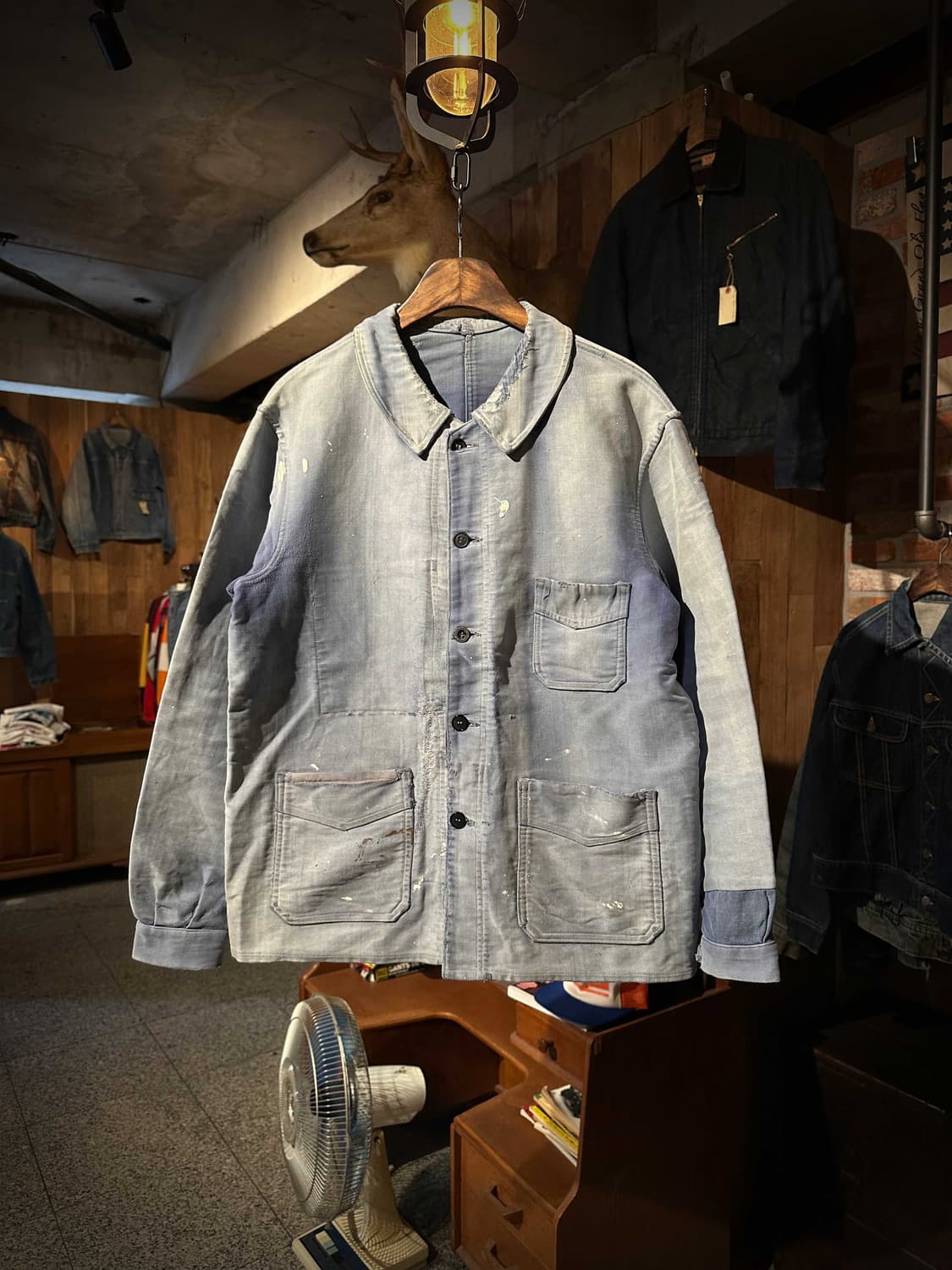 50s French Moleskin Work Jacket 상품이미지1