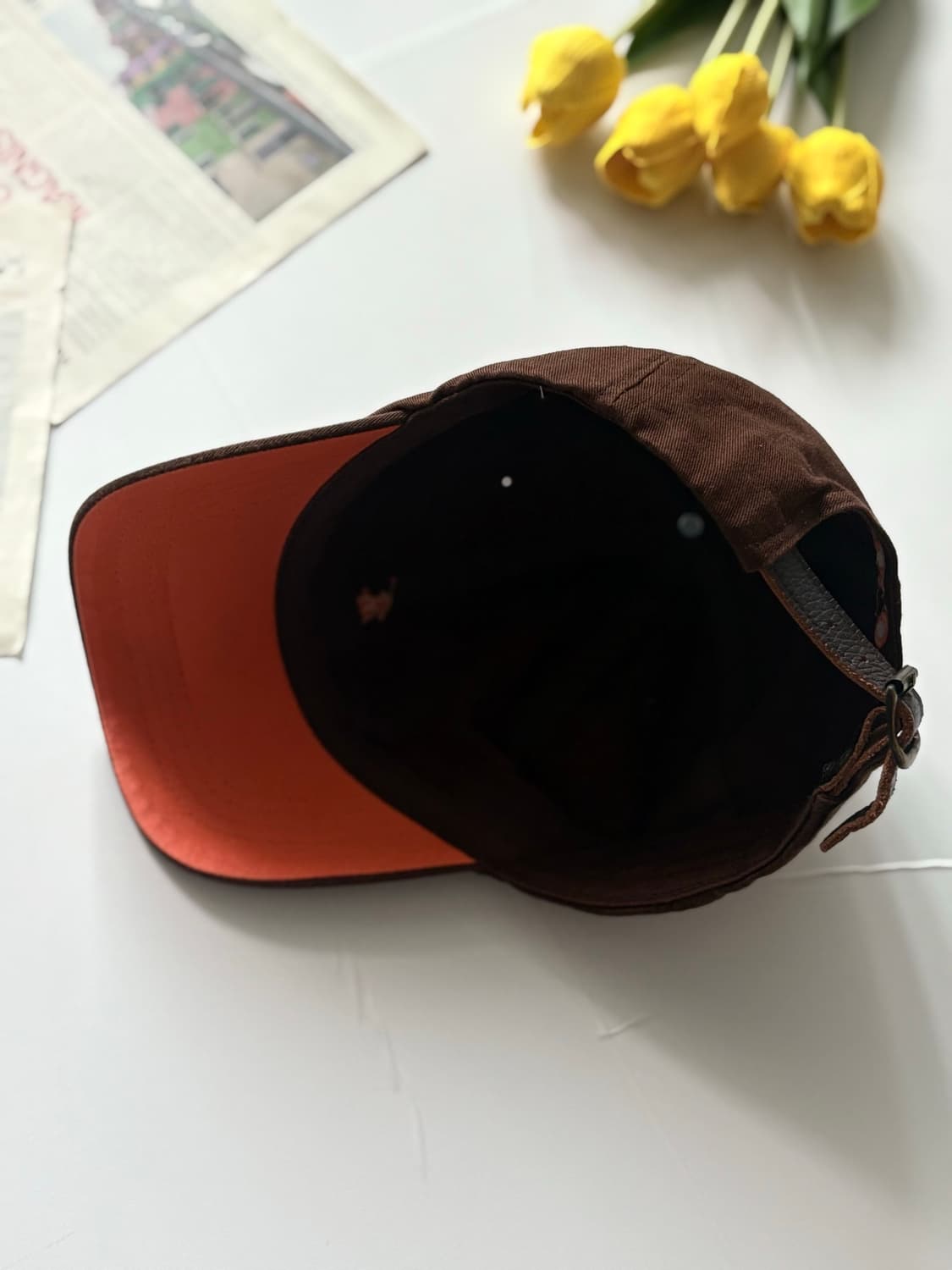 Polo 폴로랄프로렌 초코 x 브라운 코튼 치노 볼캡 상품이미지5