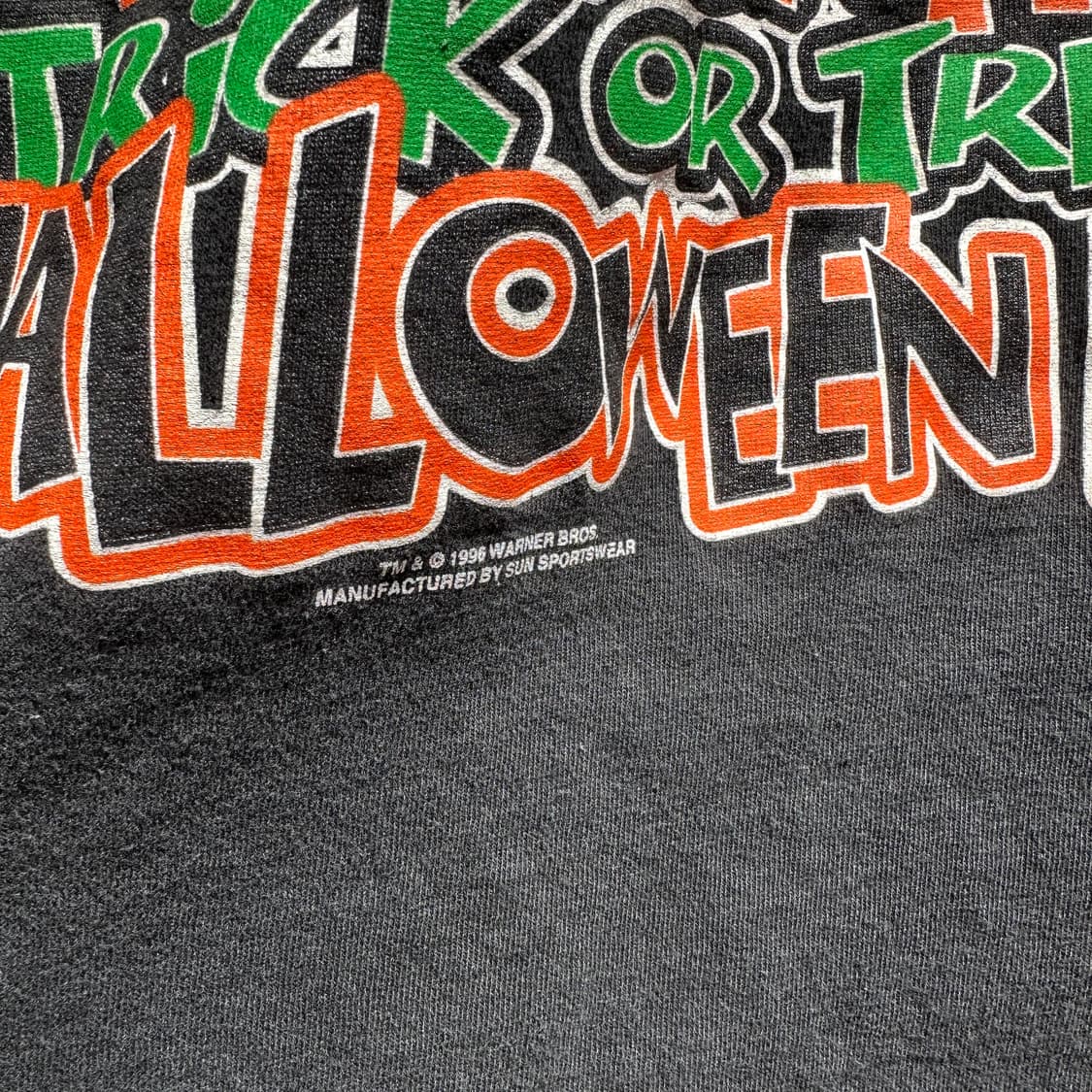 96 looney tunes taz halloween t shirt L 상품이미지4