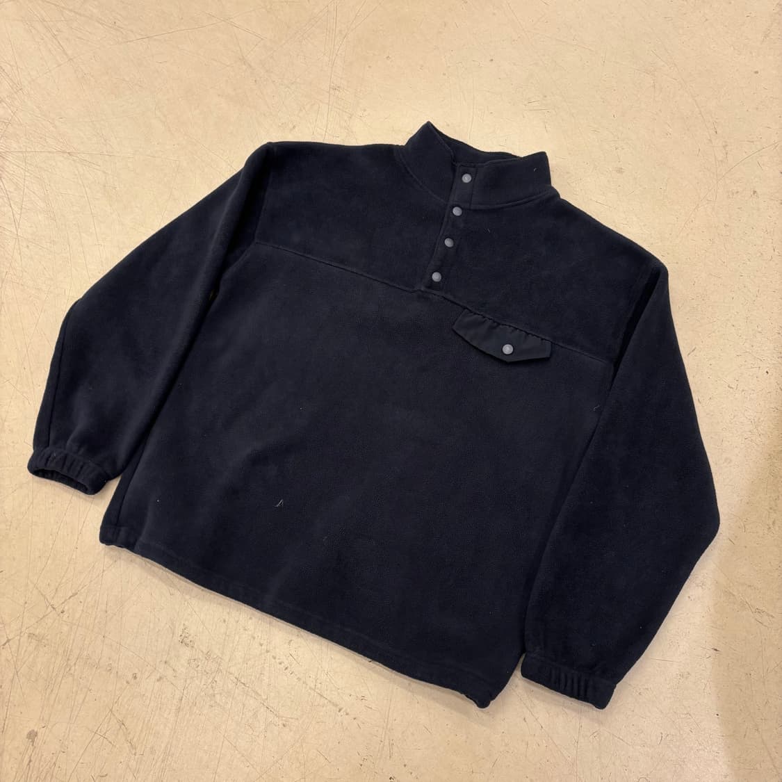 빈티지 플리스 풀오버 네이비 상품이미지1