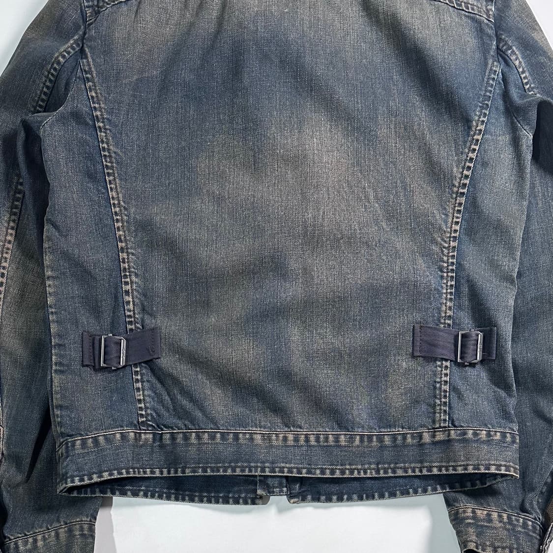 알마니 익스체인지 워시드 데님 자켓 상품이미지5