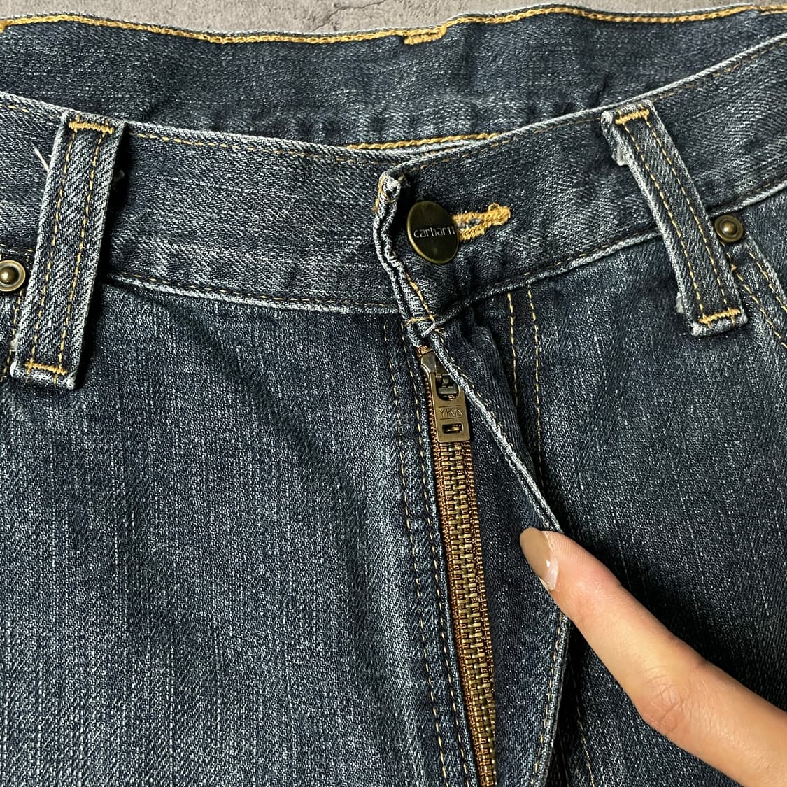 CARHARTT 칼하트 빈티지 릴렉스드핏 워크 데님팬츠 A00975 상품이미지3