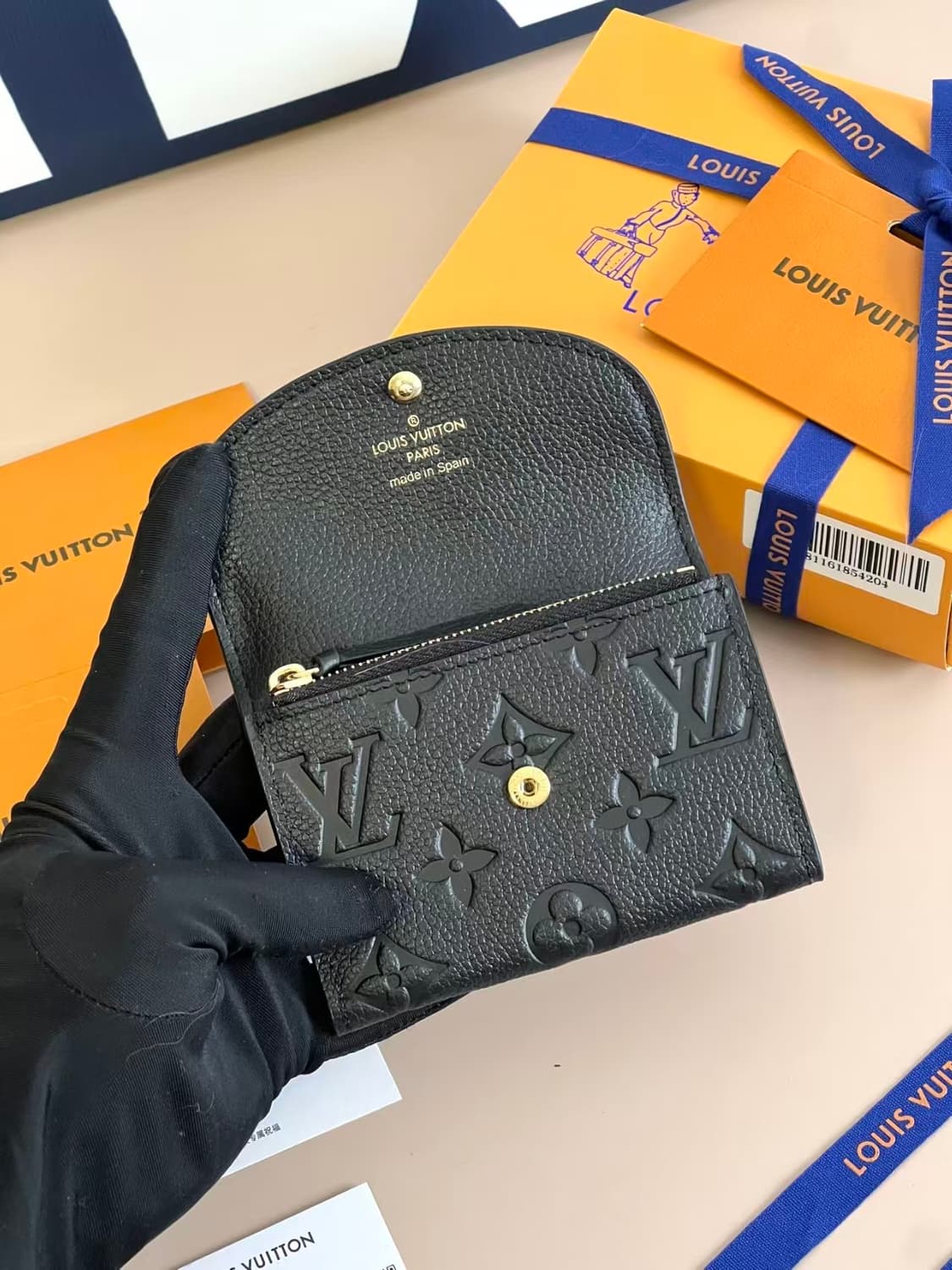 루이비통 로잘리 코인 퍼스 모노그램 블랙 상품이미지7