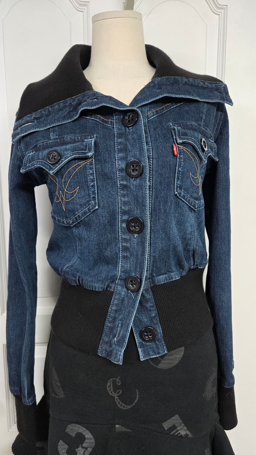 리바이스 카라배색 빈티지 데님자켓 상품이미지2