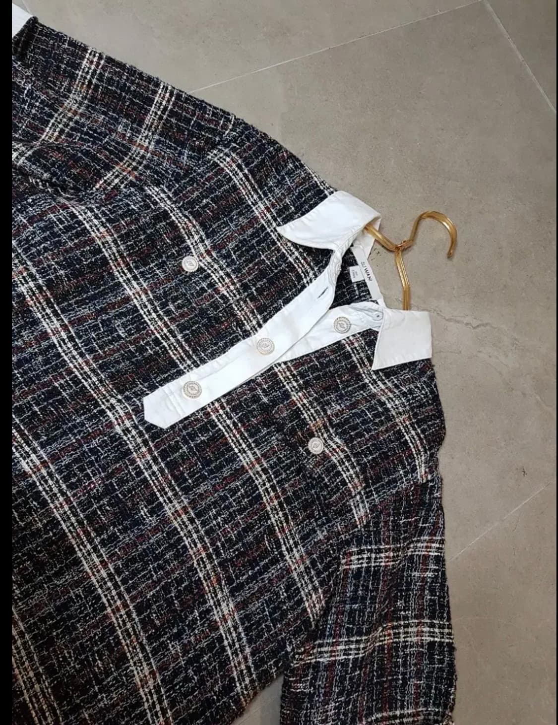 SJSJ트위드.반팔.블라우스.100 상품이미지2