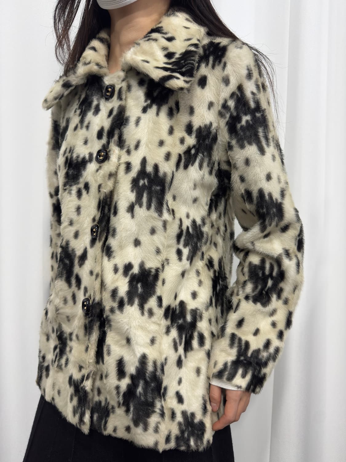 pattern fur jacket 상품이미지3