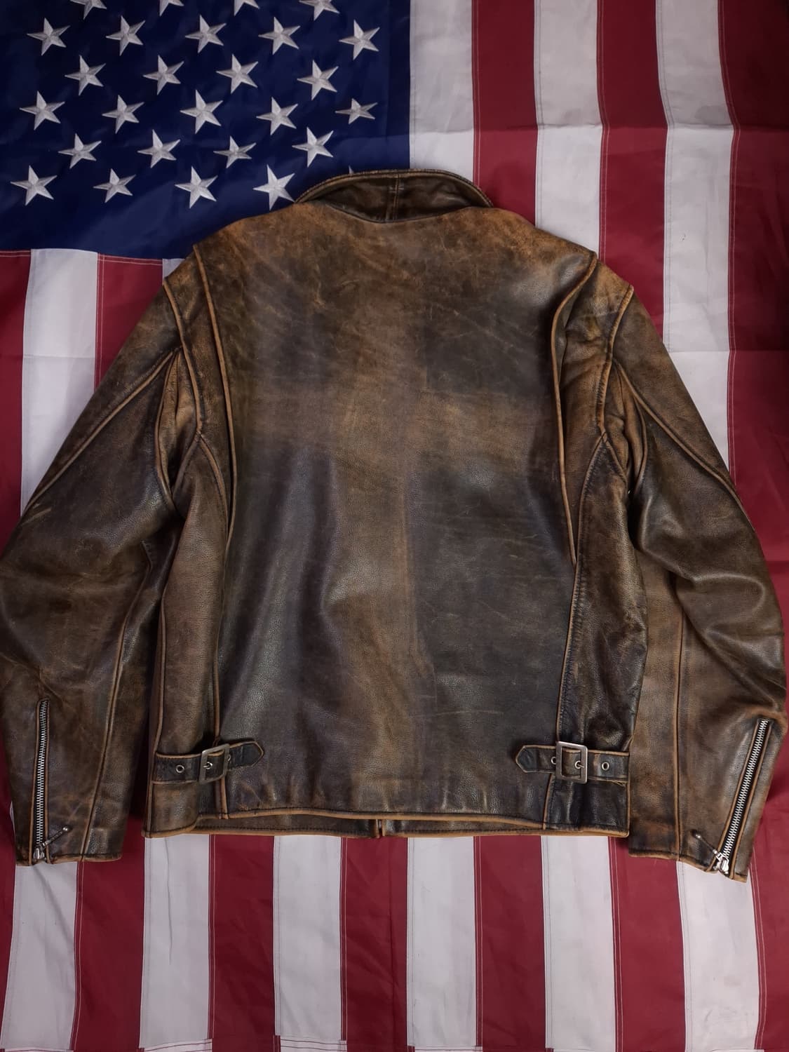 오리지날 R.B.C 리얼레더 싱글 라이더자켓 상품이미지7