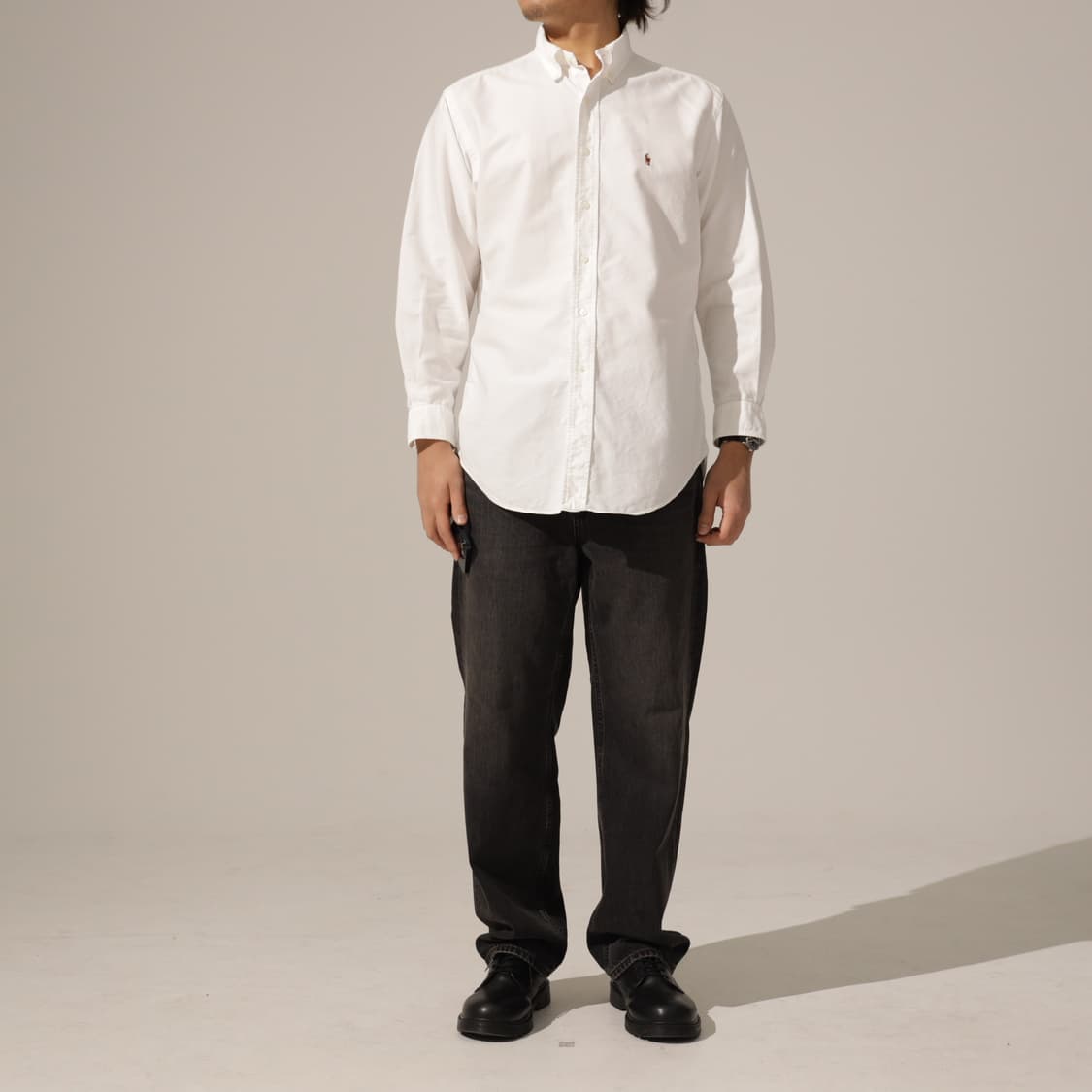 폴로 랄프로렌 포니 자수 화이트 옥스포드 셔츠 상품이미지7