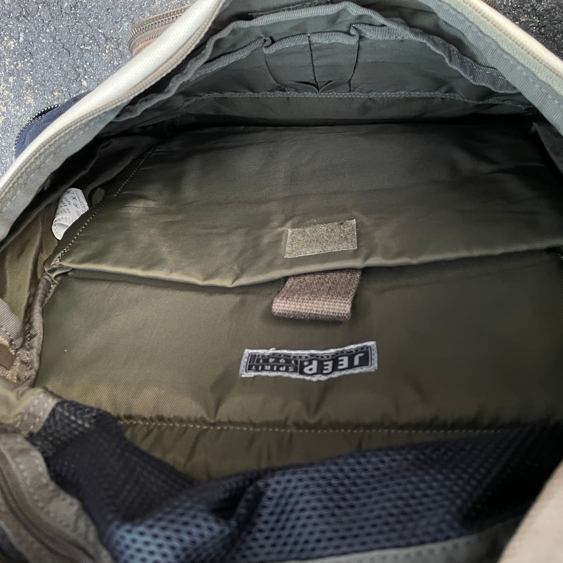 90s JEEP 성조기 밀리터리 백팩 올드스쿨 가방 키치 Y2K 백 상품이미지7