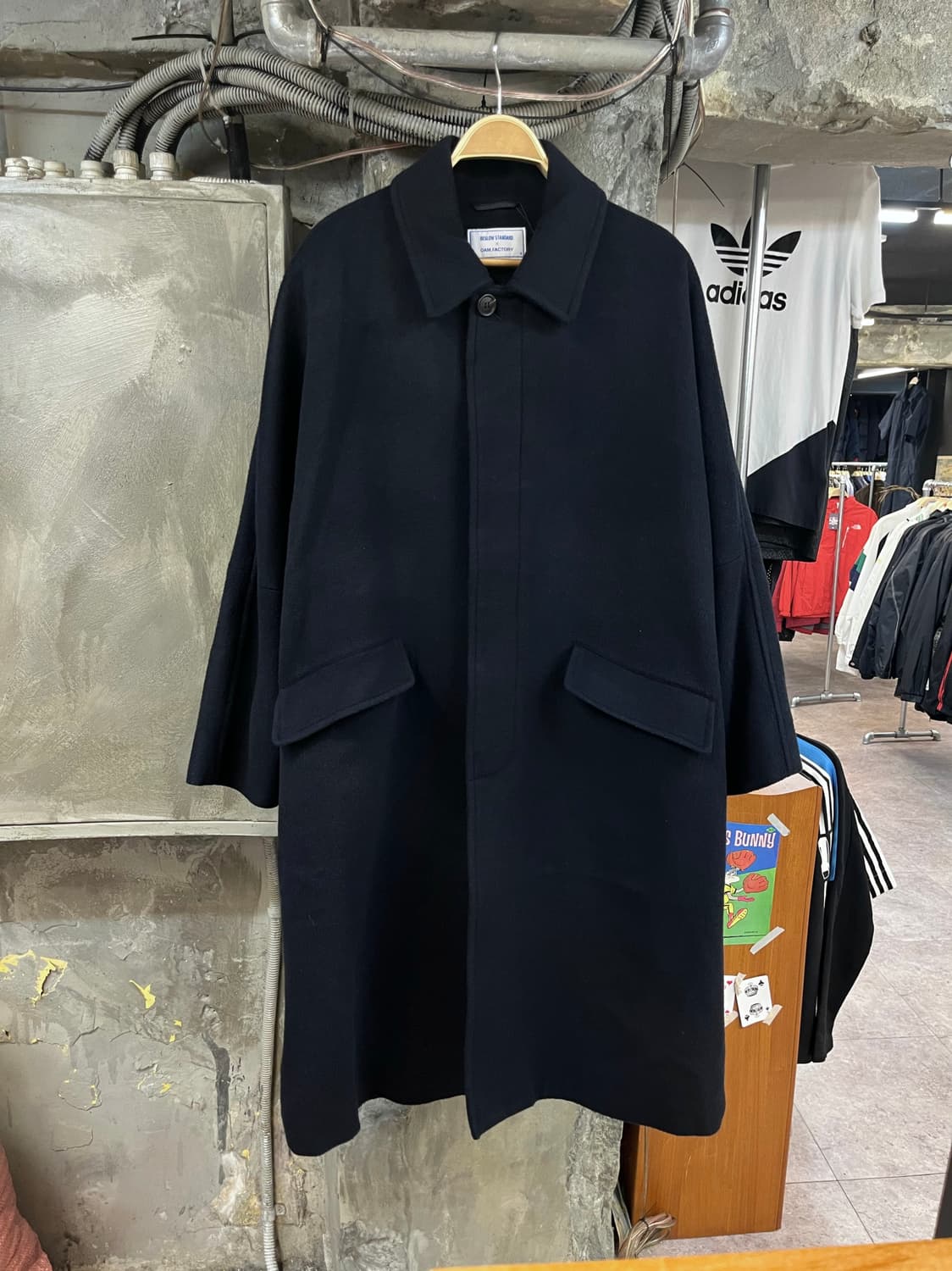 비슬로우 OAM factory 발마칸 롱코트 네이비 M #csz2276 상품이미지1