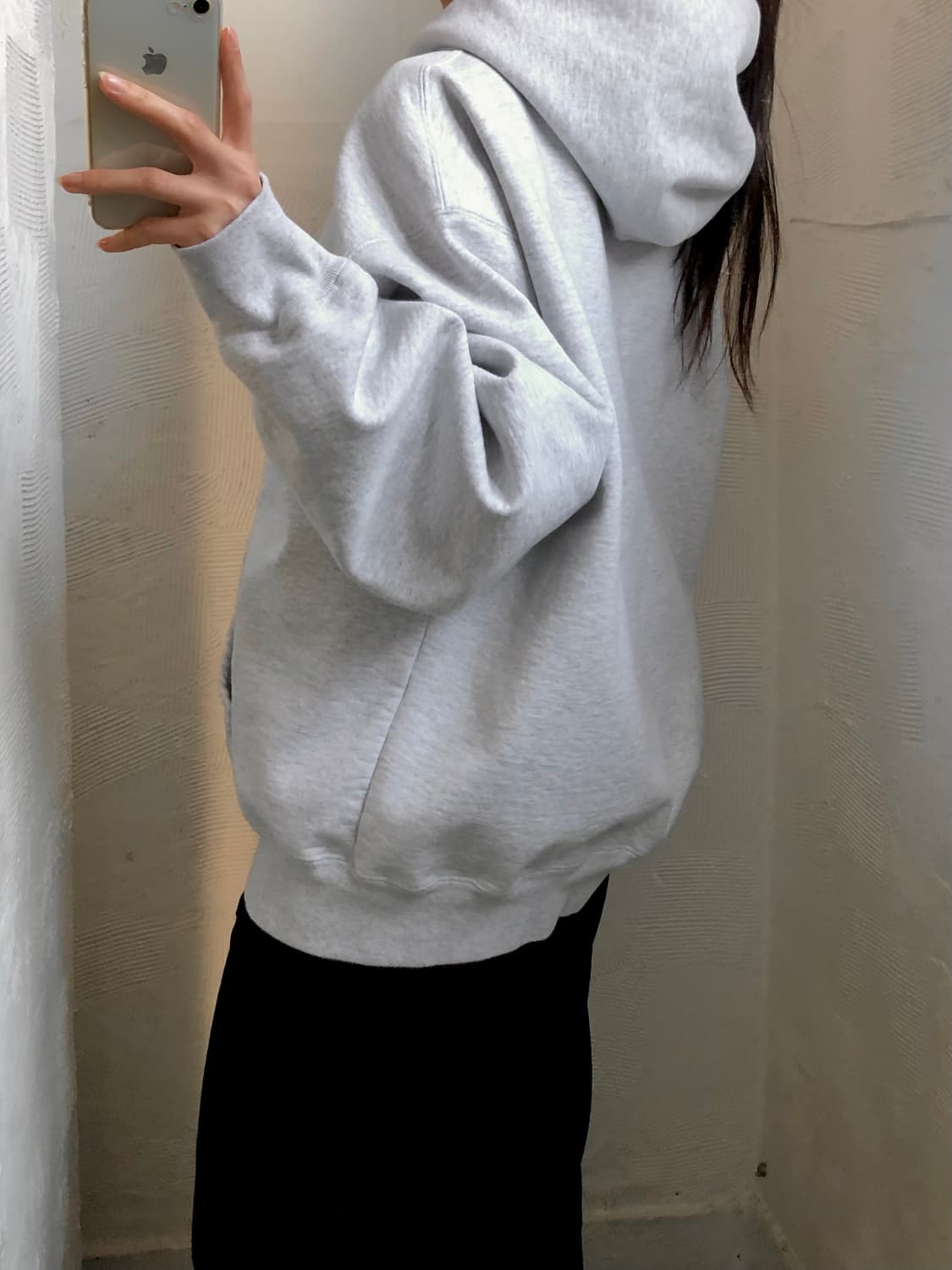 Supreme 슈프림 스몰 박스 로고 라이트 그레이 후드 상품이미지3