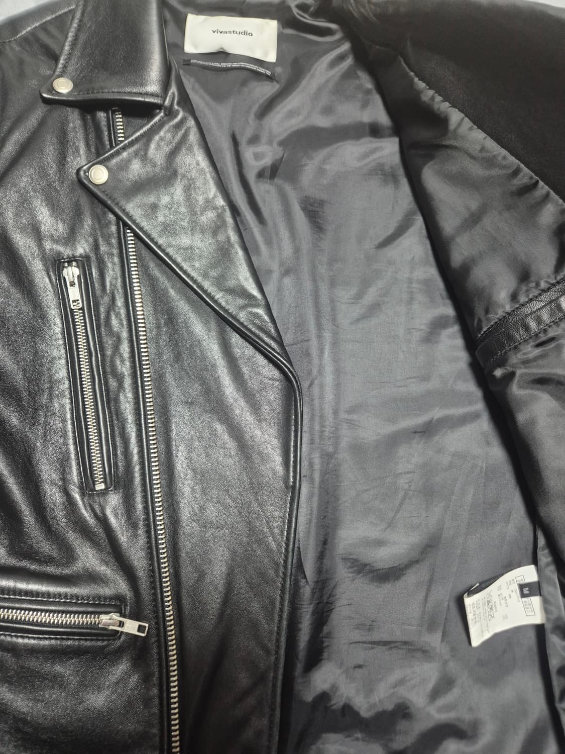 비바스튜디오 양가죽 라이더 가죽자켓 상품이미지5