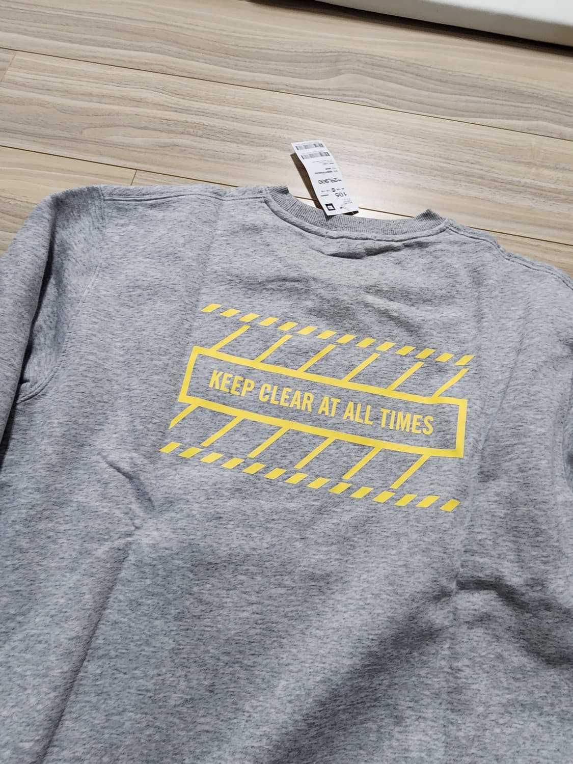 탑텐맨투맨티셔츠105사이즈그레이 상품이미지6