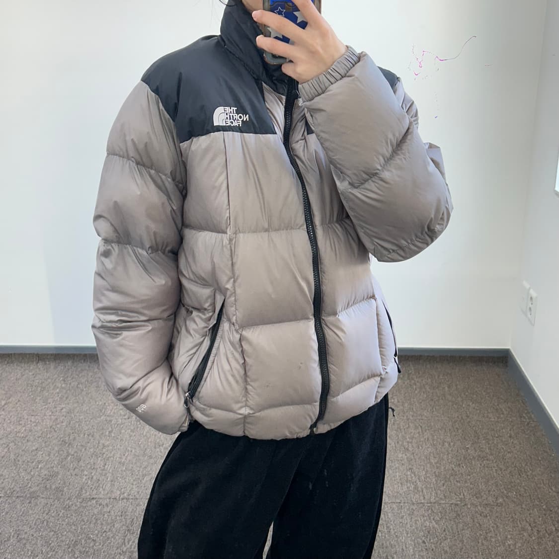 The north face 노스페이스 800 애쉬베이지 패딩 상품이미지1