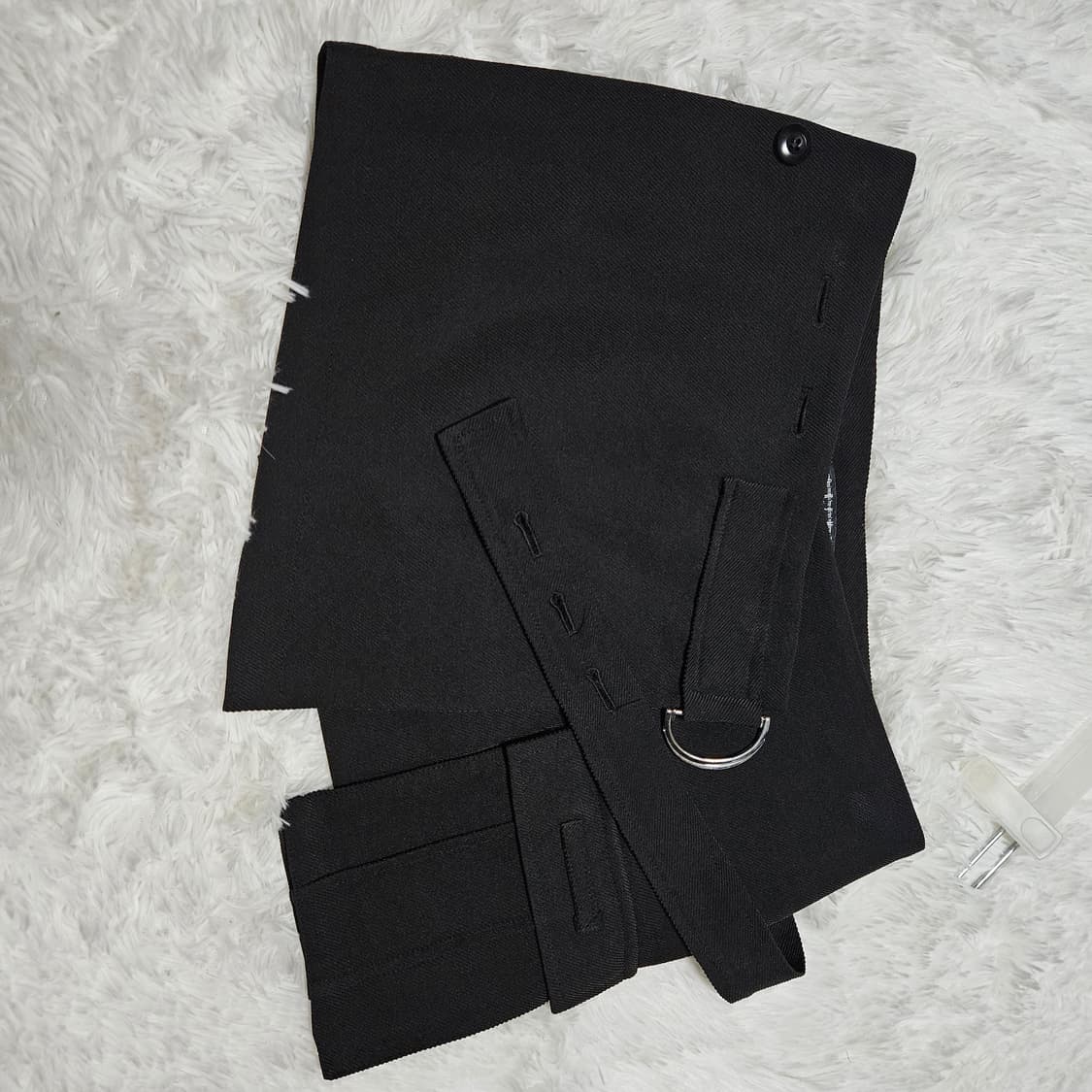 보헤미안서울 OUT-POCKET WRAP SKIRT, BLACK 상품이미지6