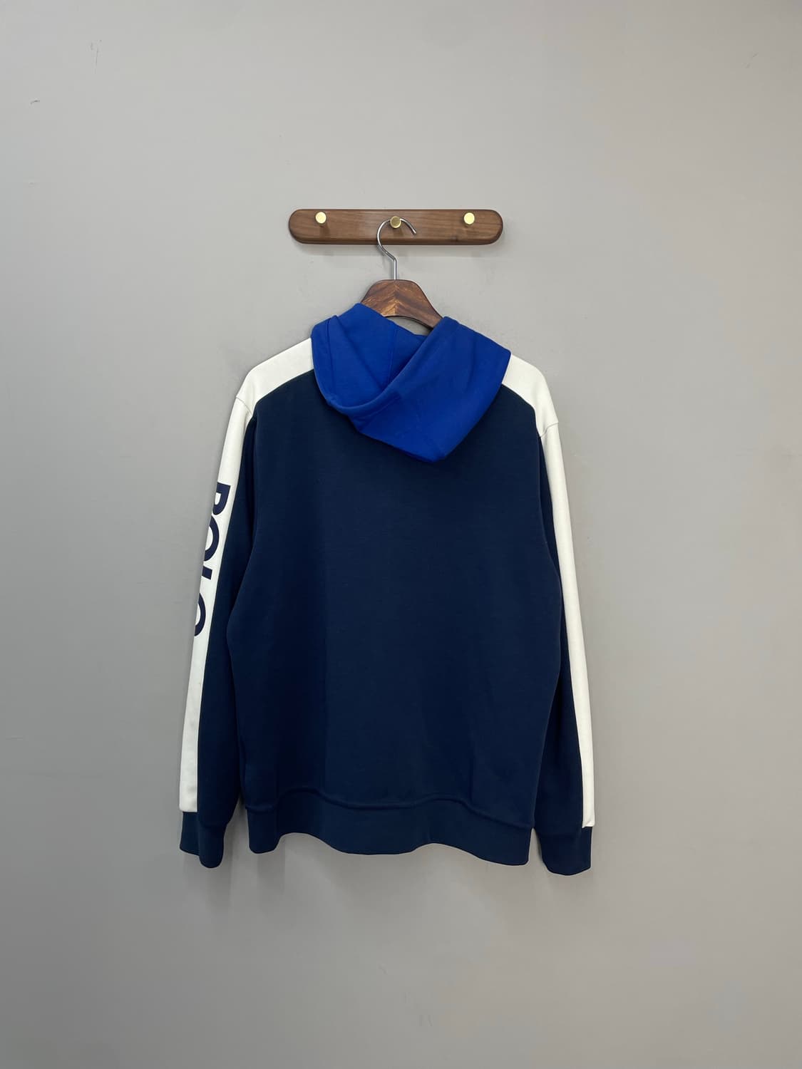 폴로 랄프로렌 네이비 블루 배색 후드집업 H1603 상품이미지5