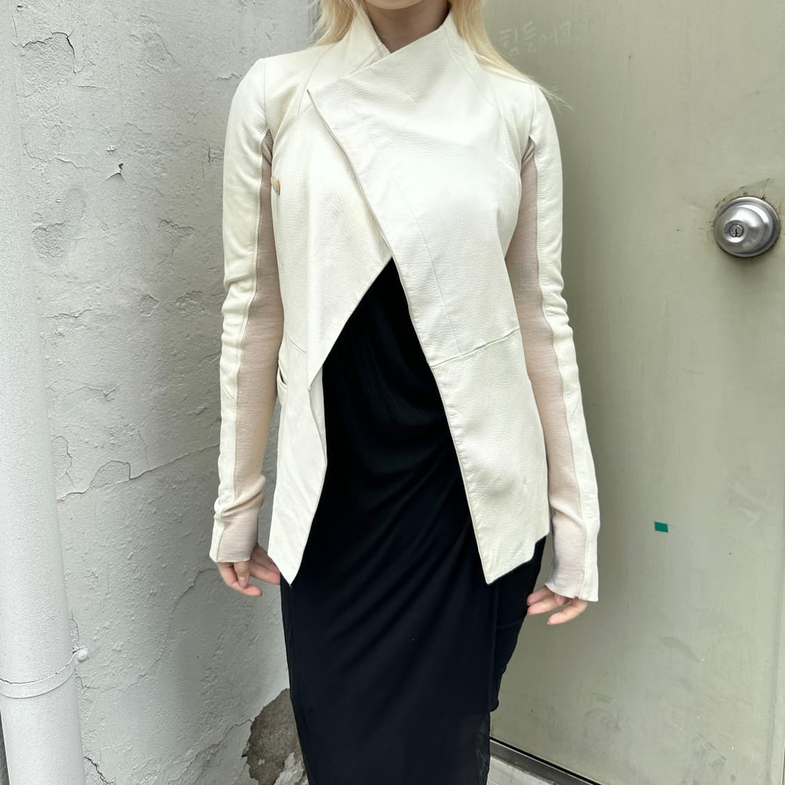 00s 아카이브 릭오웬스 가죽 버튼업 자켓 상품이미지6