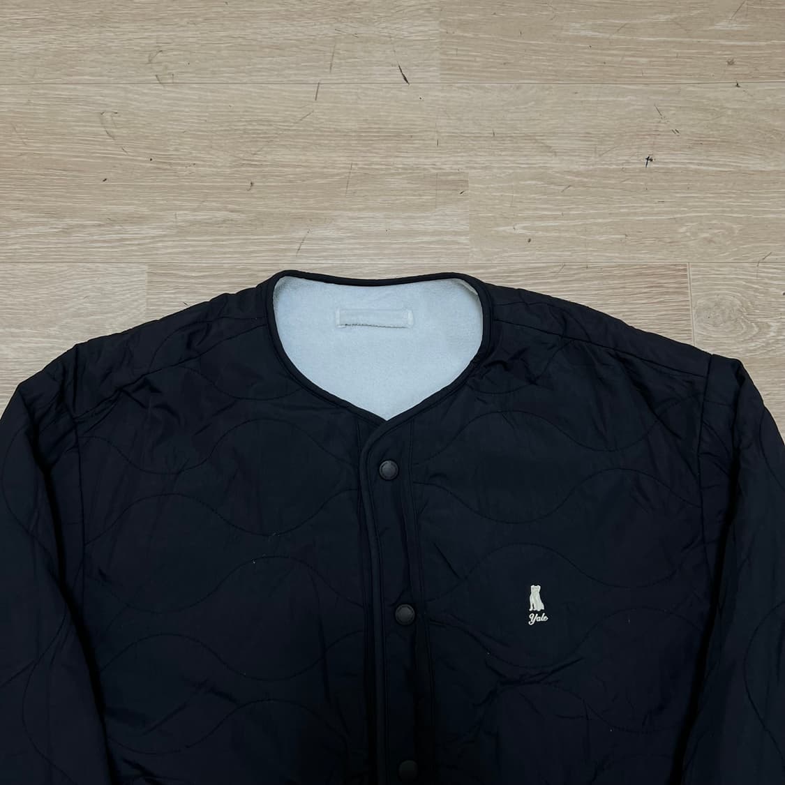 예일 신슐레이트 리버시블 퀼팅 후리스 자켓 [블랙/화이트] M/95 상품이미지2