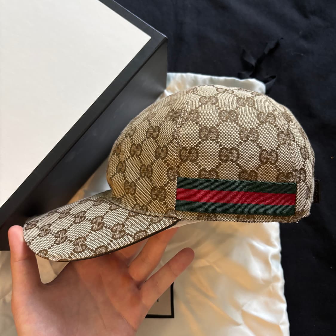 [새상품급/당일배송] 백화점판 구찌 GG 캔버스 모자 볼캡 상품이미지2