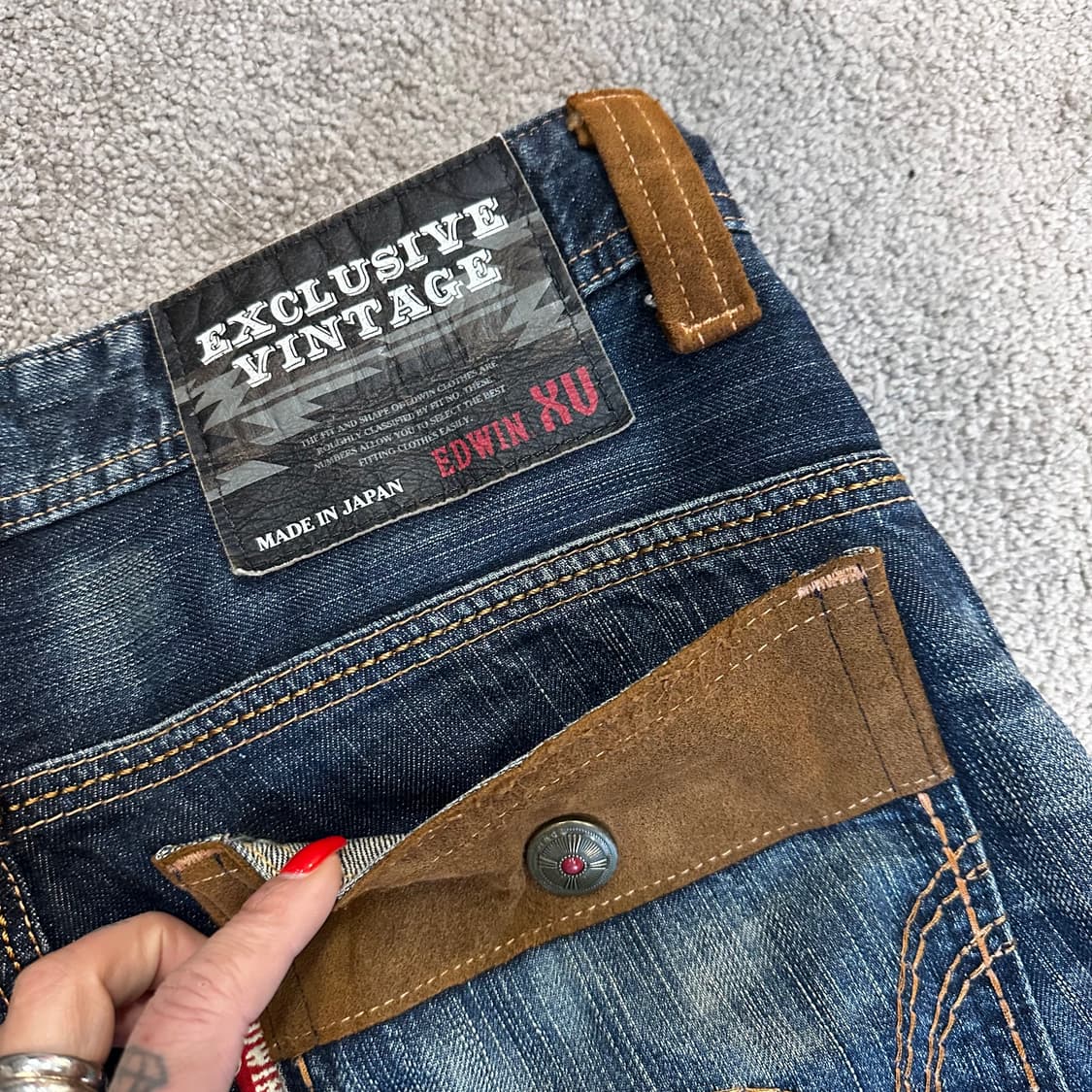 에드윈 XV 콘초 익클루시브 빈티지 웨스턴 데님(32) 상품이미지2