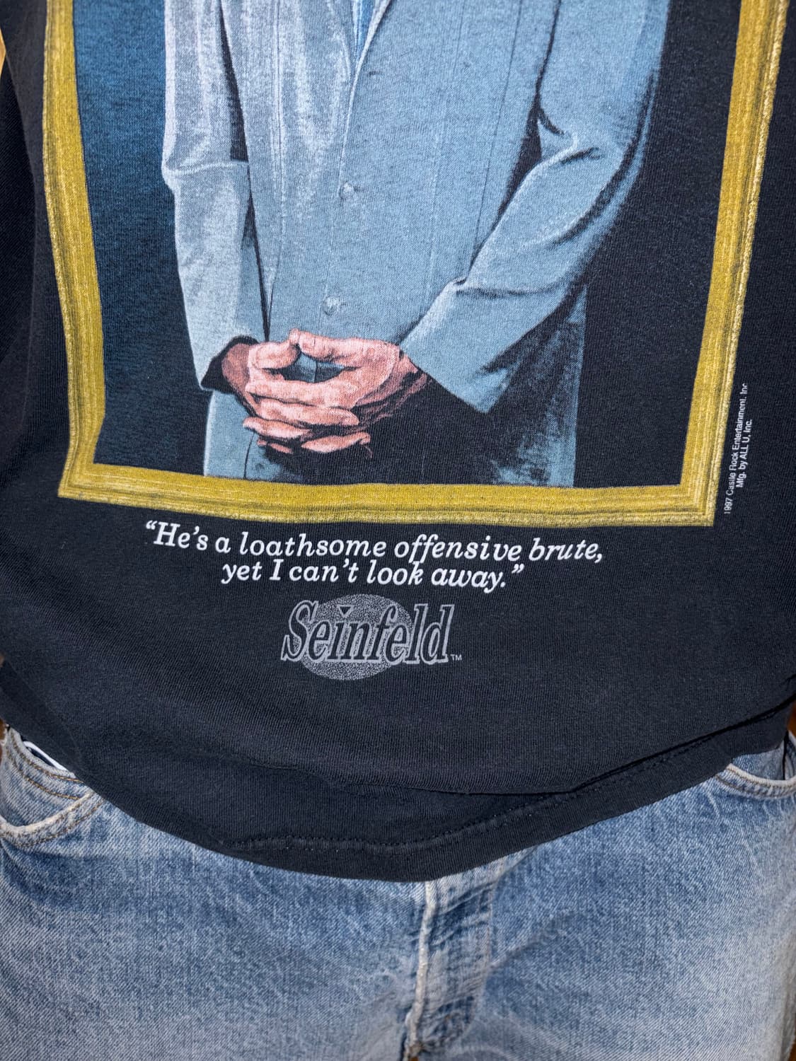 90‘s Seinfeld Cosmo Kramer print faded T 상품이미지6